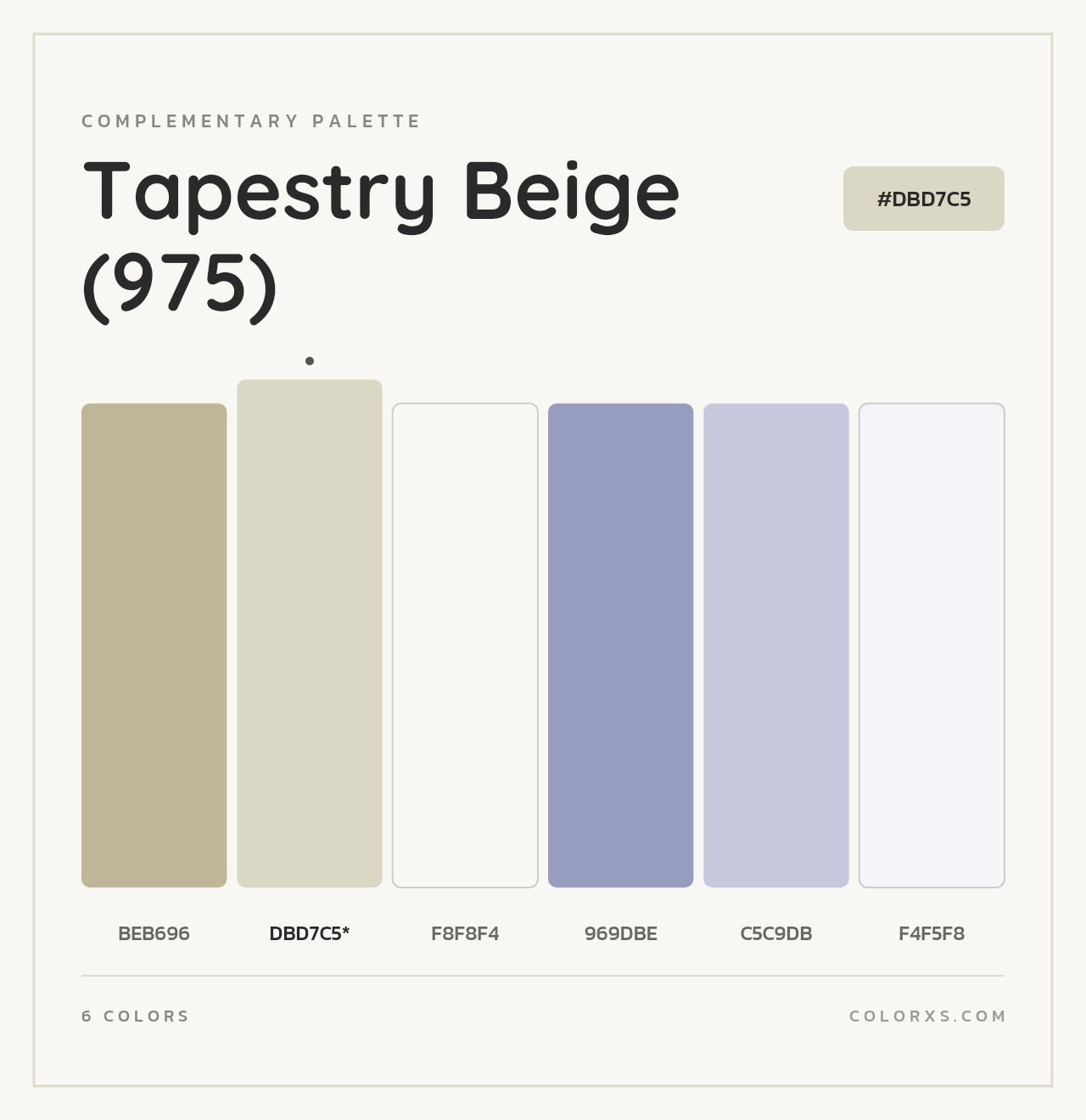 Tapestry Beige (975) - Complementary Color Palette
