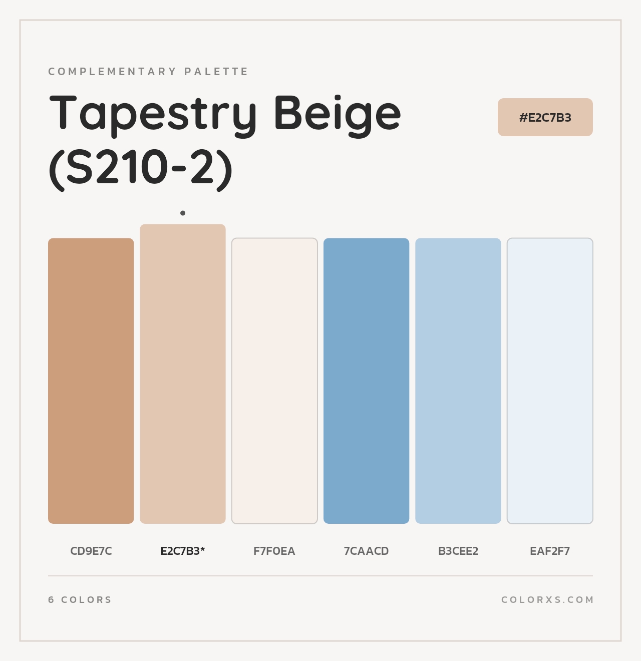 Tapestry Beige (S210-2) - Complementary Color Palette