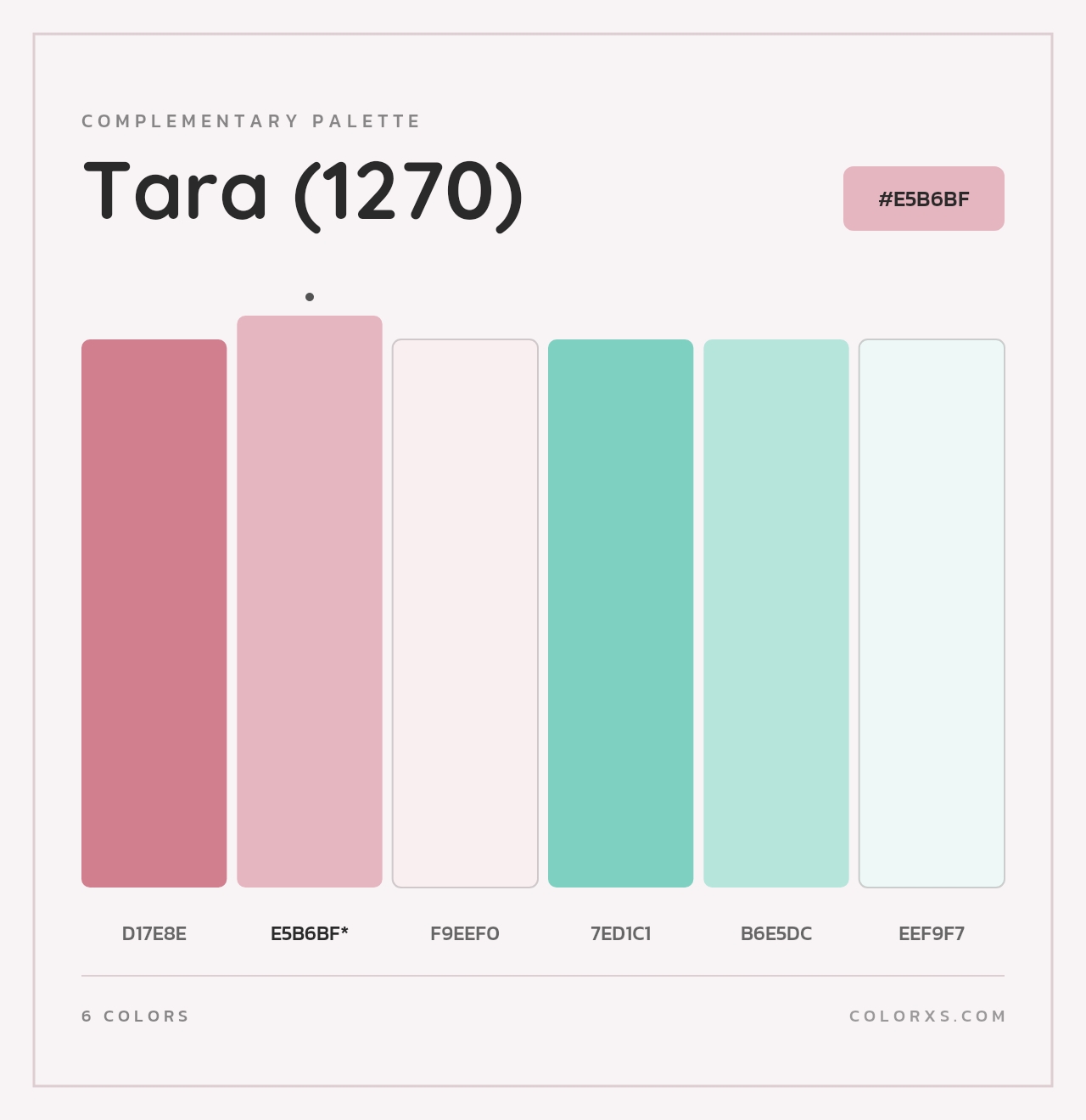Tara (1270) - Complementary Color Palette