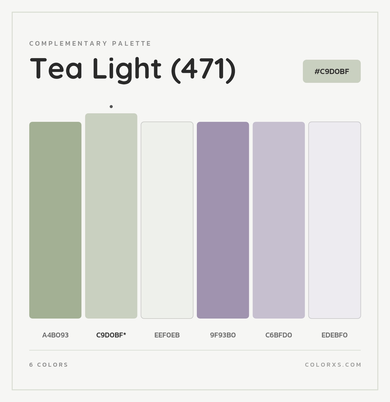Tea Light (471) - Complementary Color Palette
