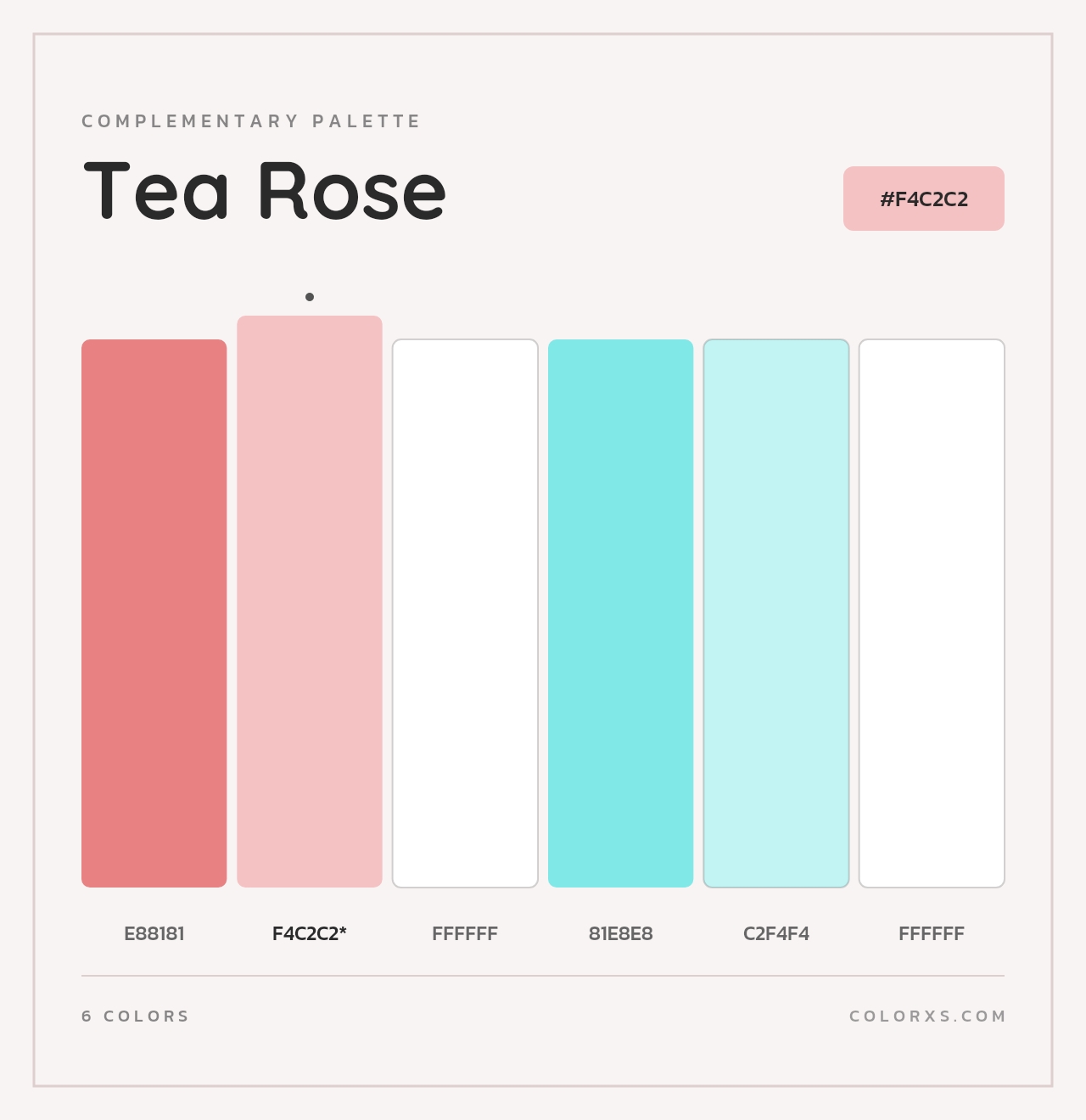 Tea Rose - Complementary Color Palette