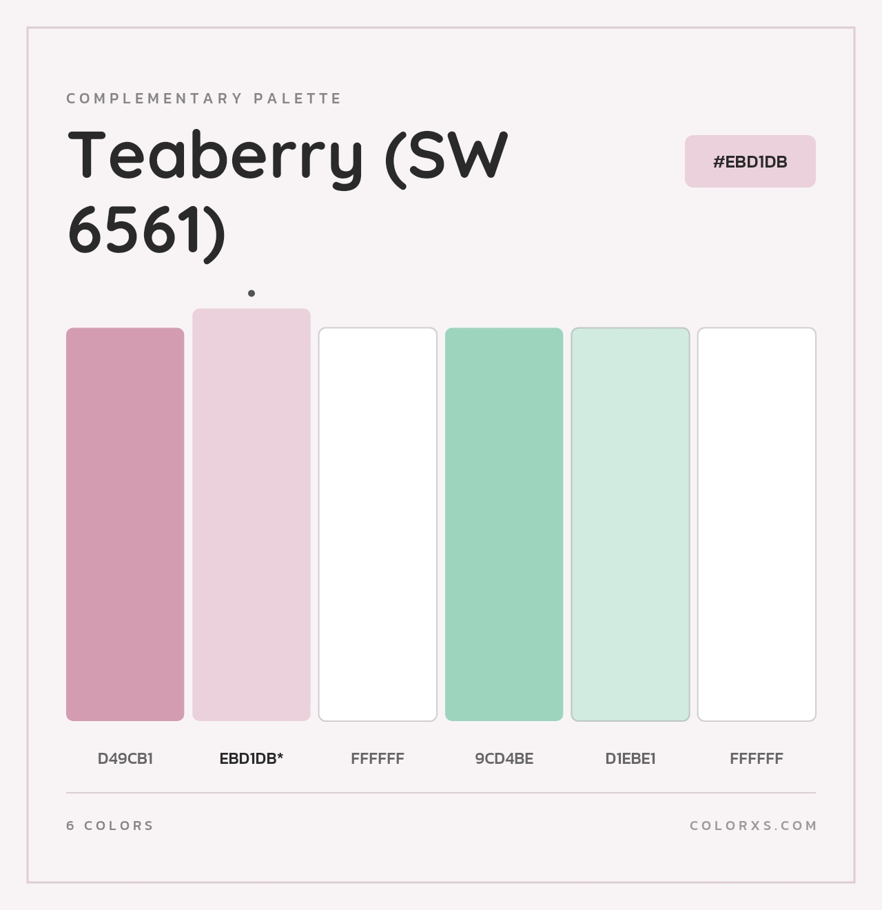 Teaberry (SW 6561) - Complementary Color Palette