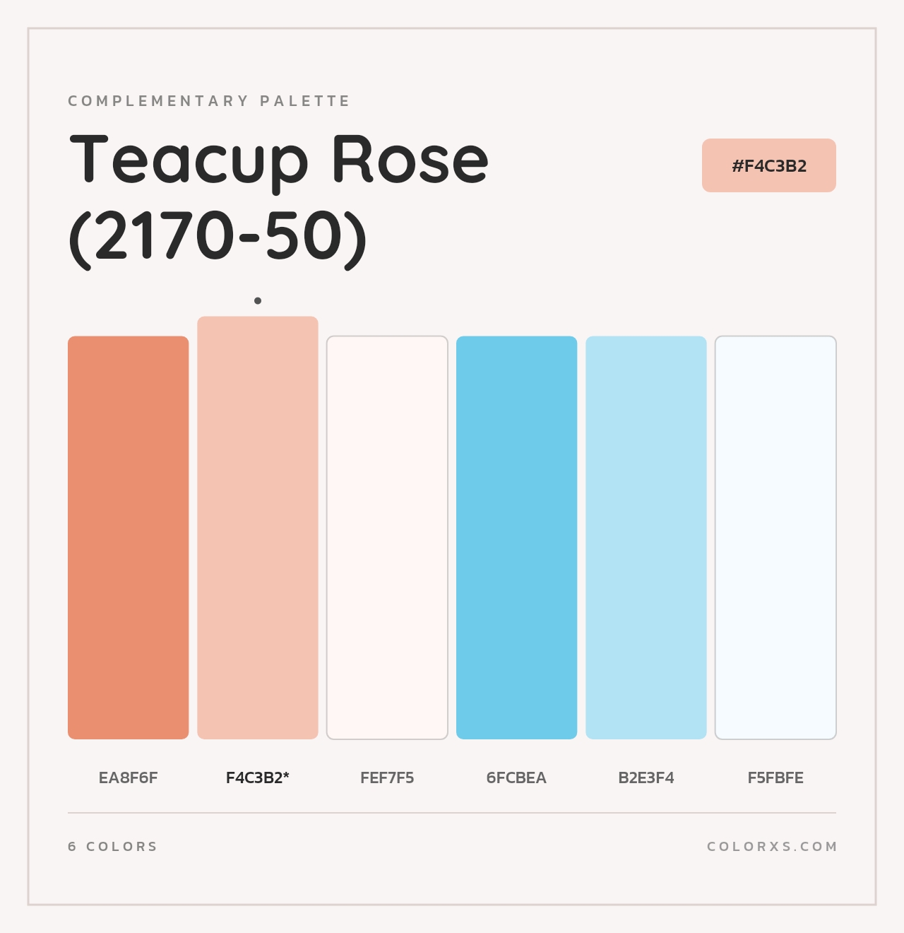 Teacup Rose (2170-50) - Complementary Color Palette