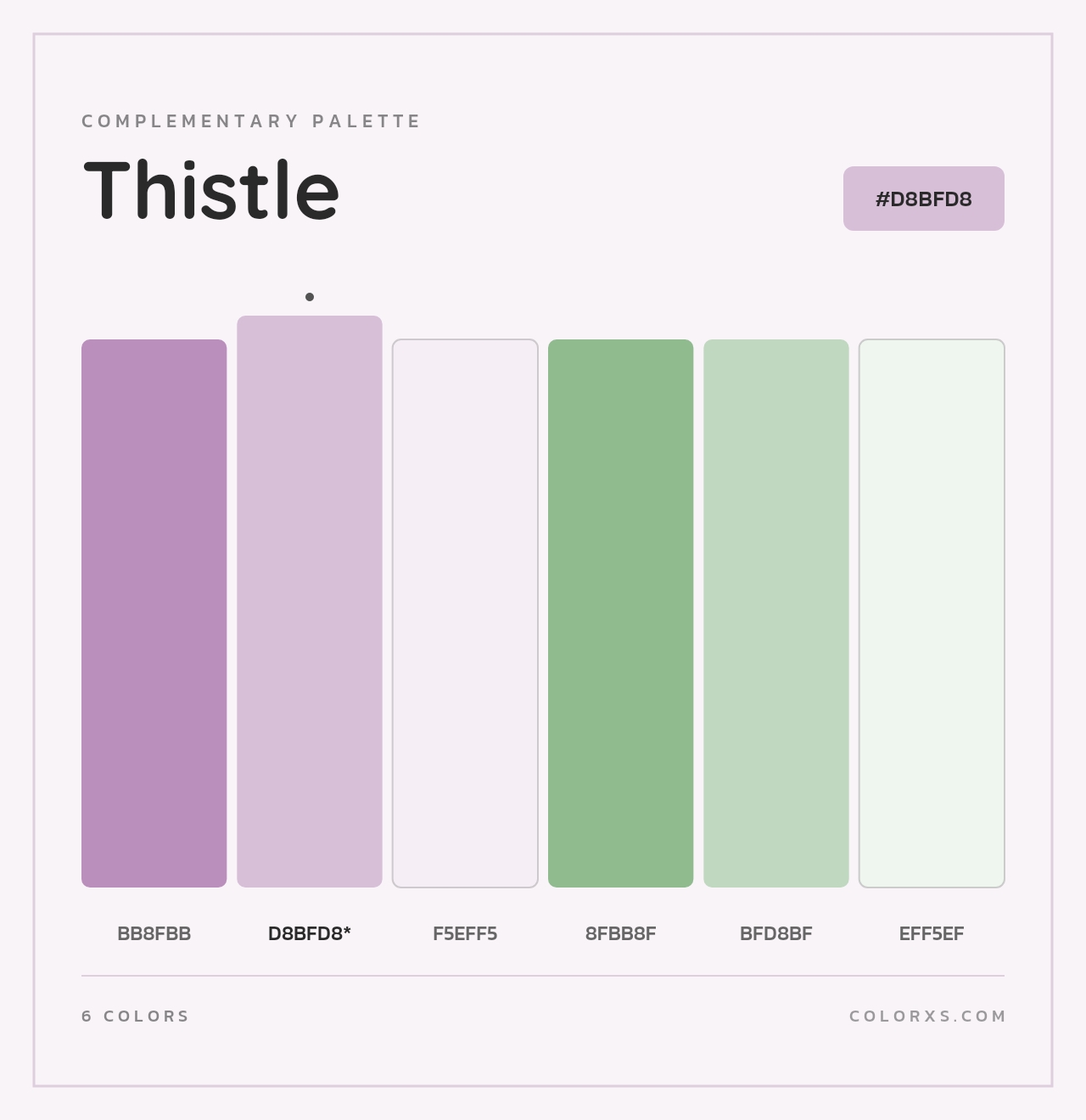 Thistle - Complementary Color Palette