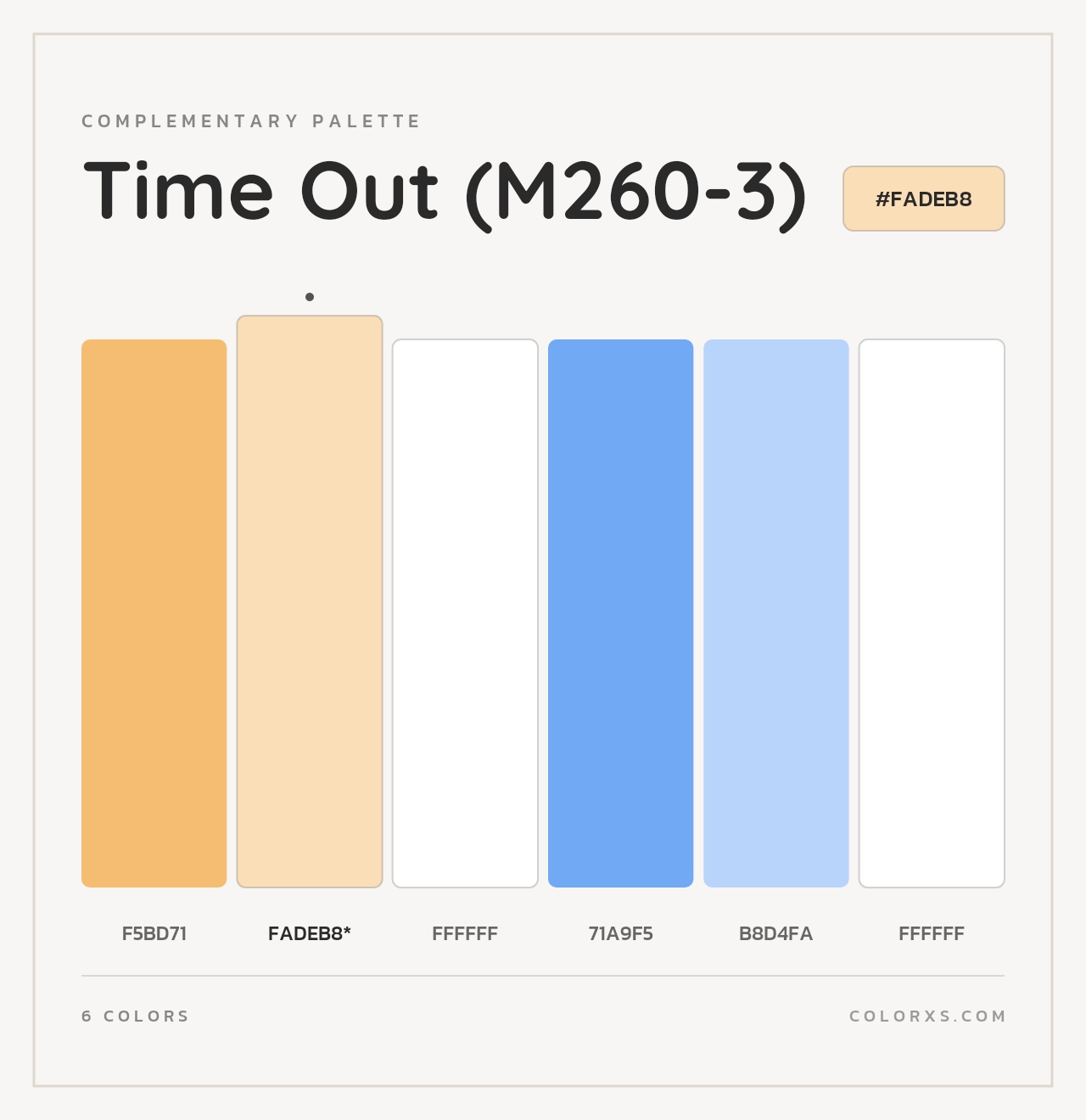 Time Out (M260-3) - Complementary Color Palette