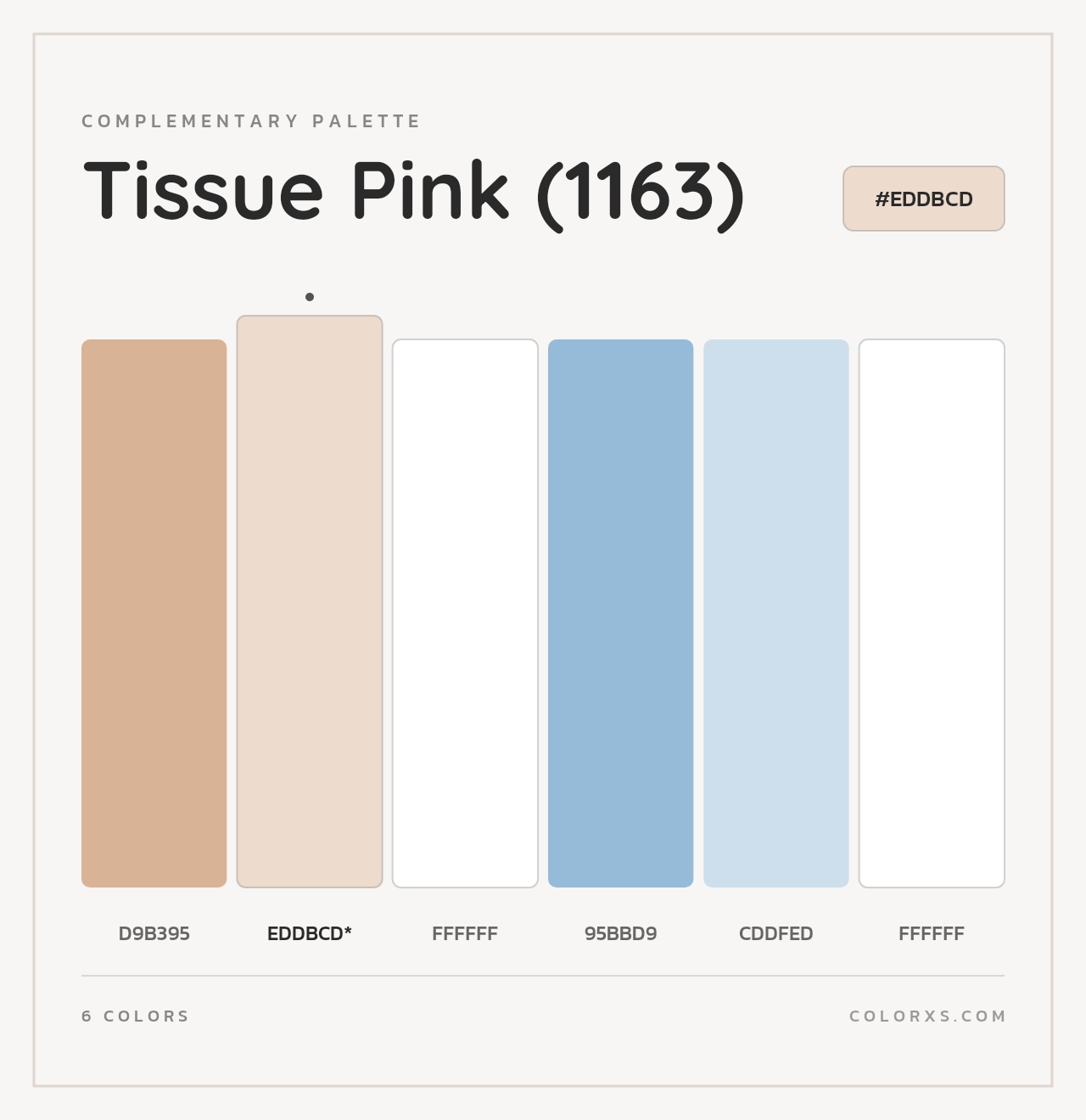Tissue Pink (1163) - Complementary Color Palette