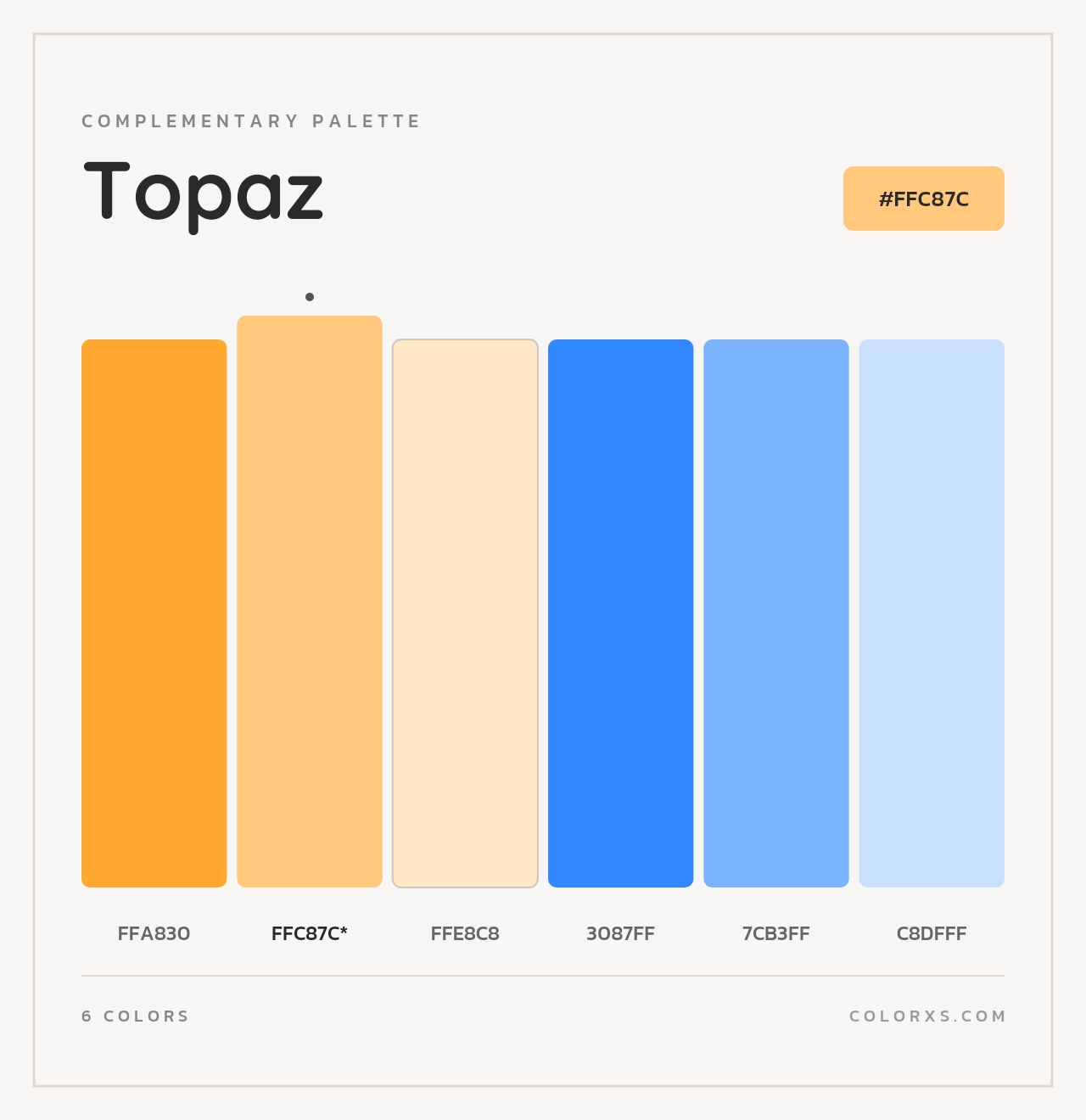 Topaz - Complementary Color Palette