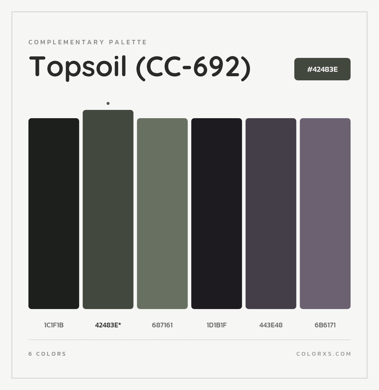 Topsoil (CC-692) - Complementary Color Palette