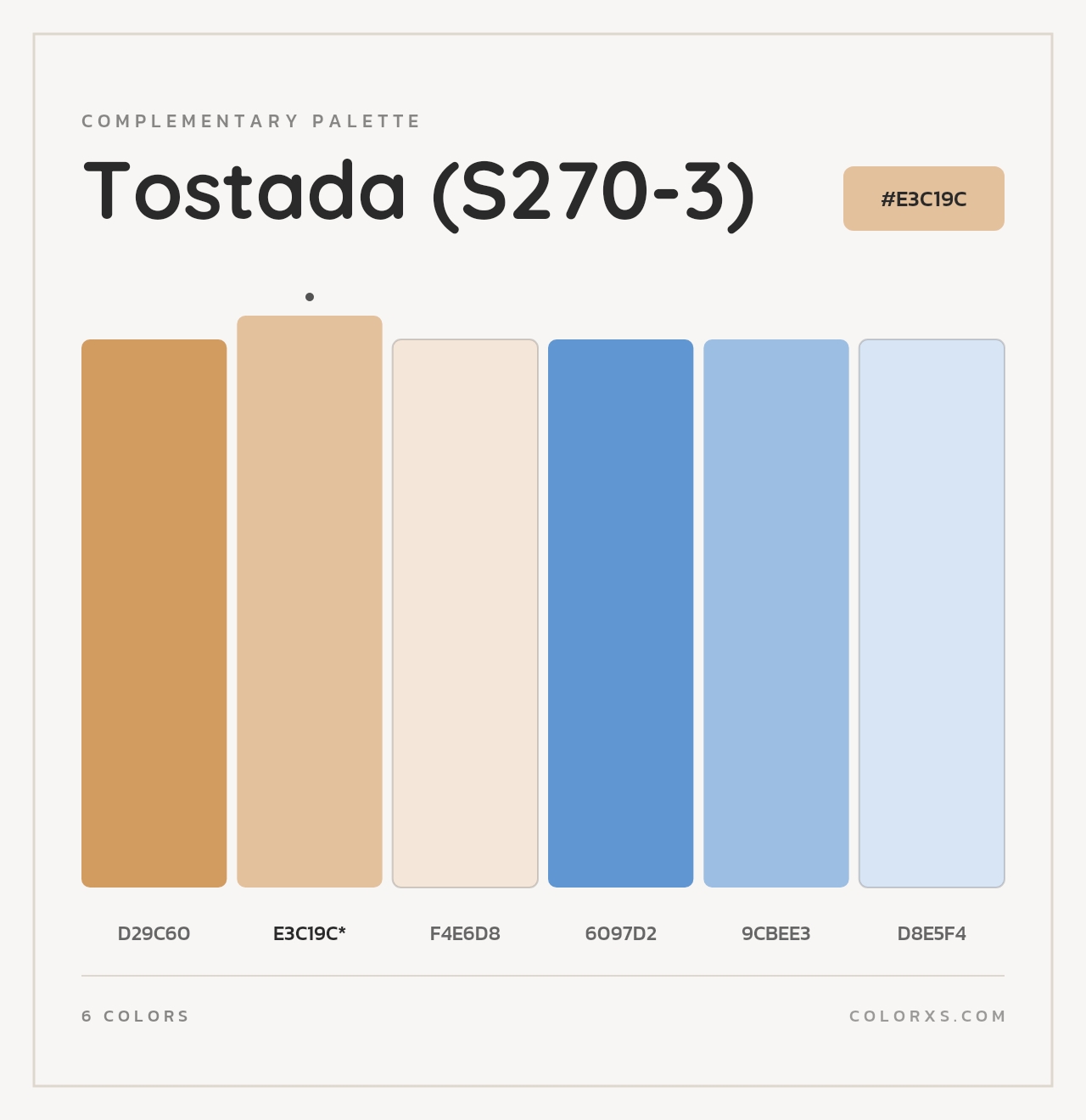 Tostada (S270-3) - Complementary Color Palette