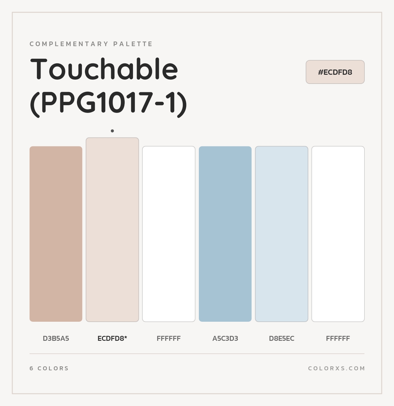 Touchable (PPG1017-1) - Complementary Color Palette
