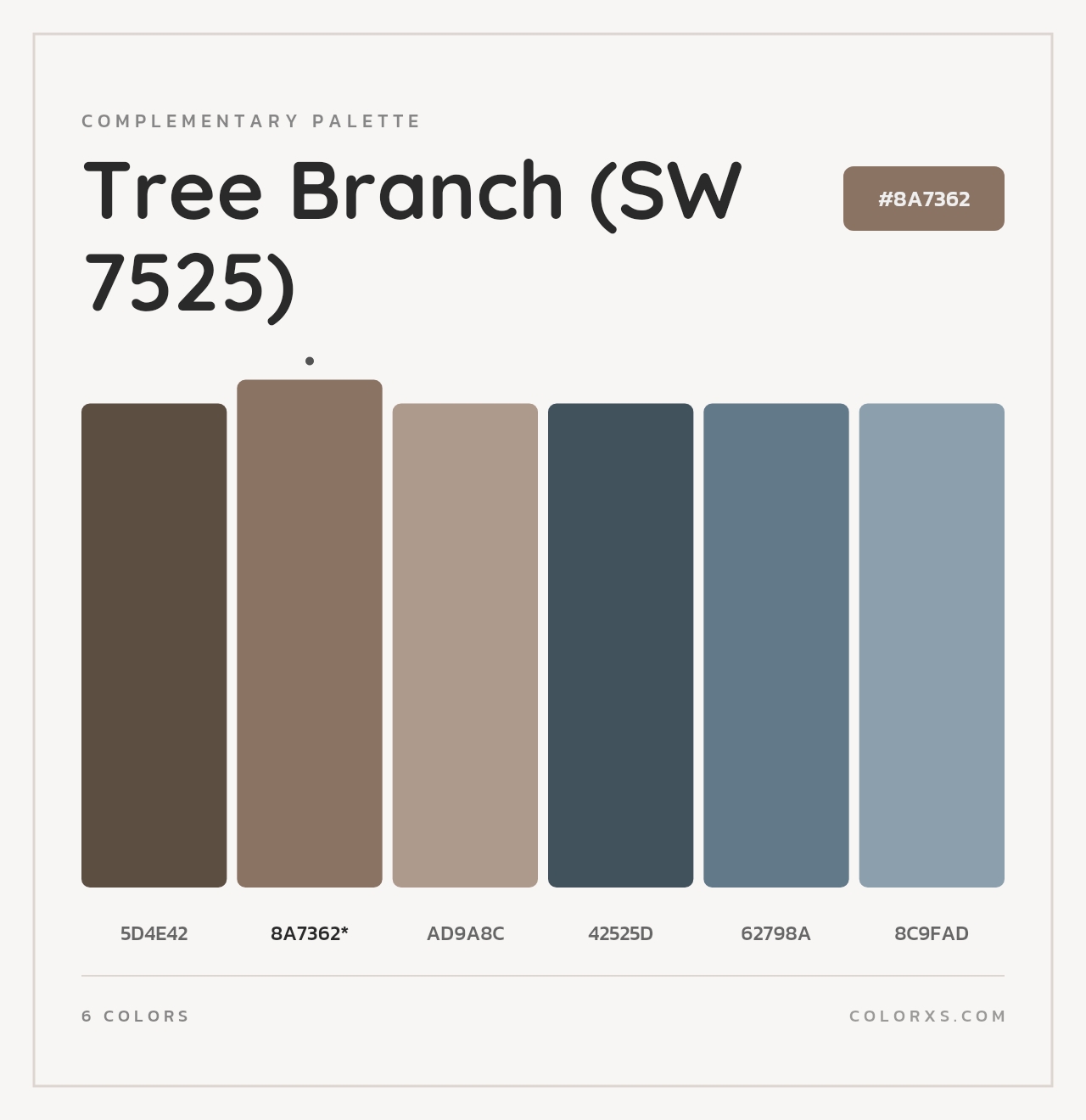 Tree Branch (SW 7525) - Complementary Color Palette