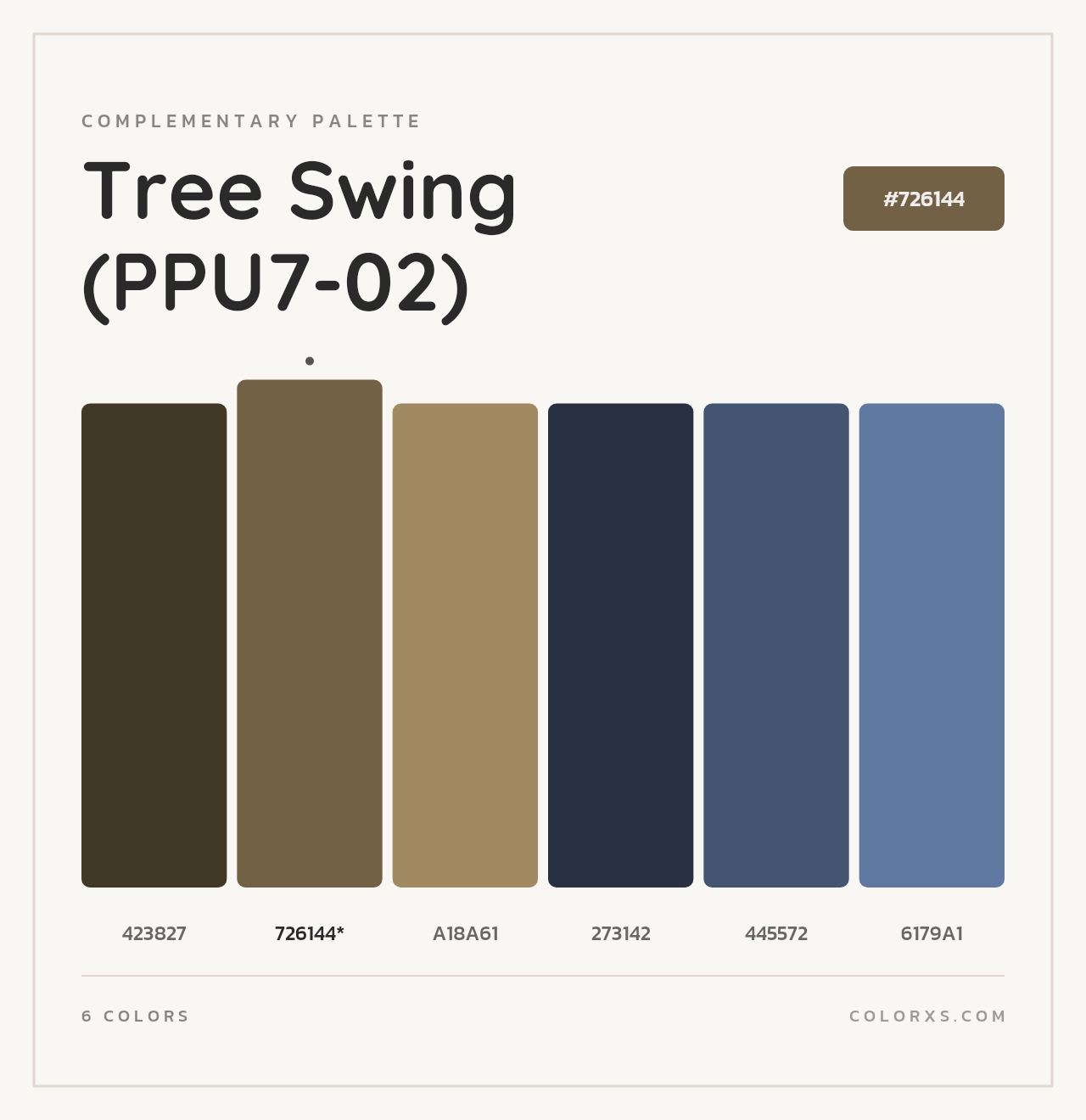Tree Swing (PPU7-02) - Complementary Color Palette