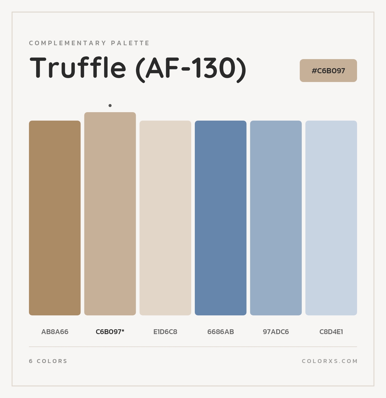 Truffle (AF-130) - Complementary Color Palette