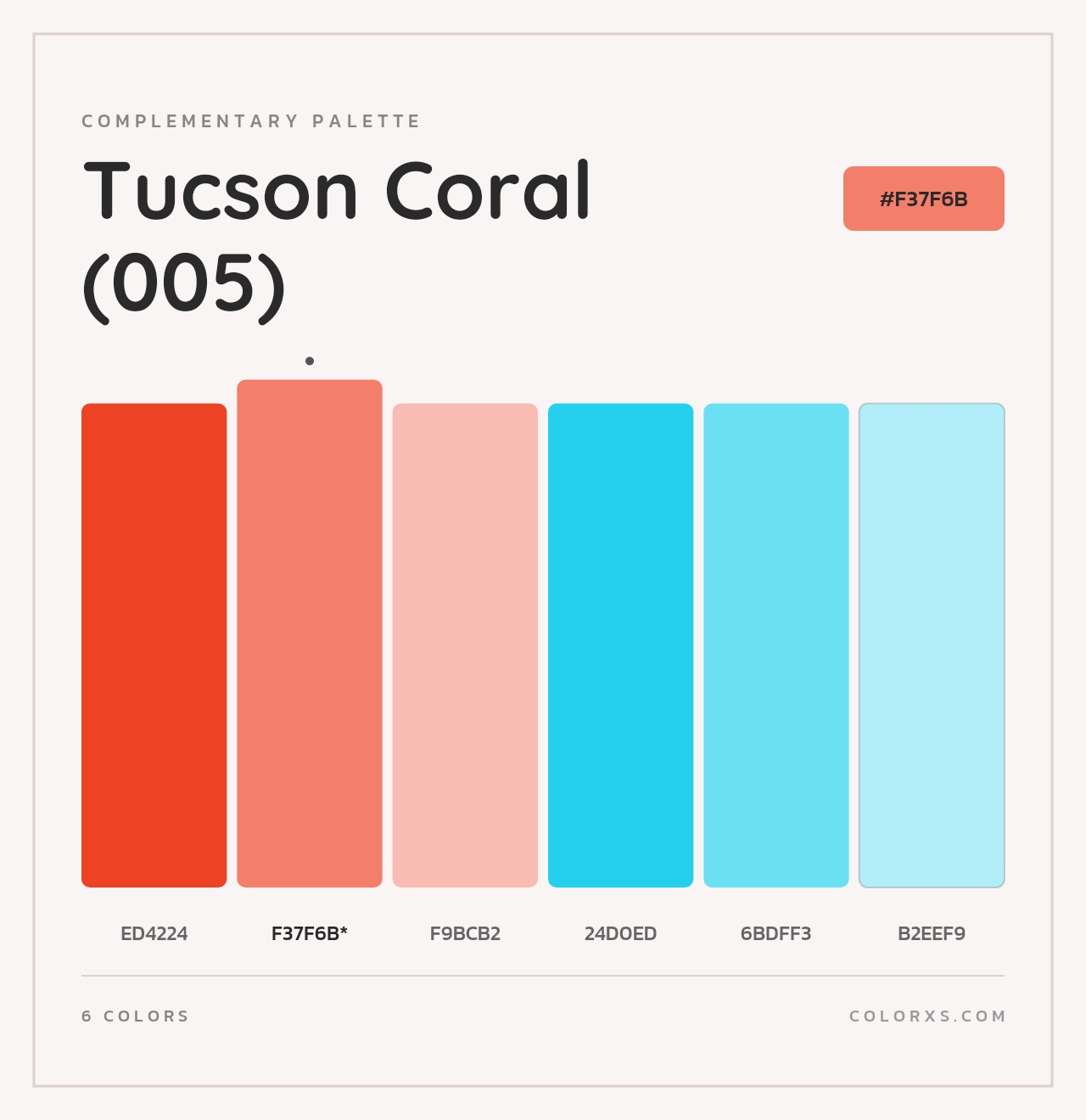 Tucson Coral (005) - Complementary Color Palette