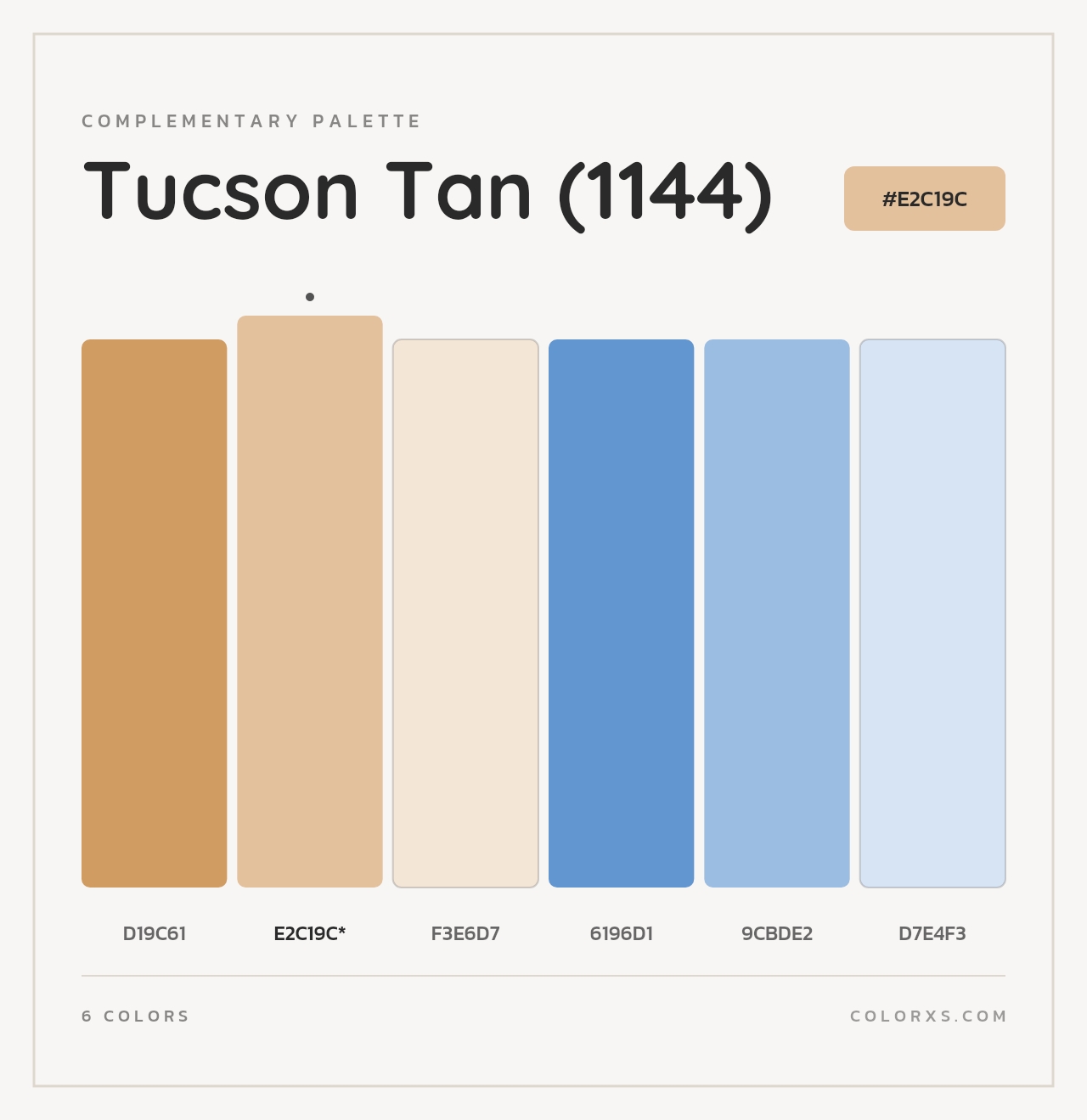 Tucson Tan (1144) - Complementary Color Palette