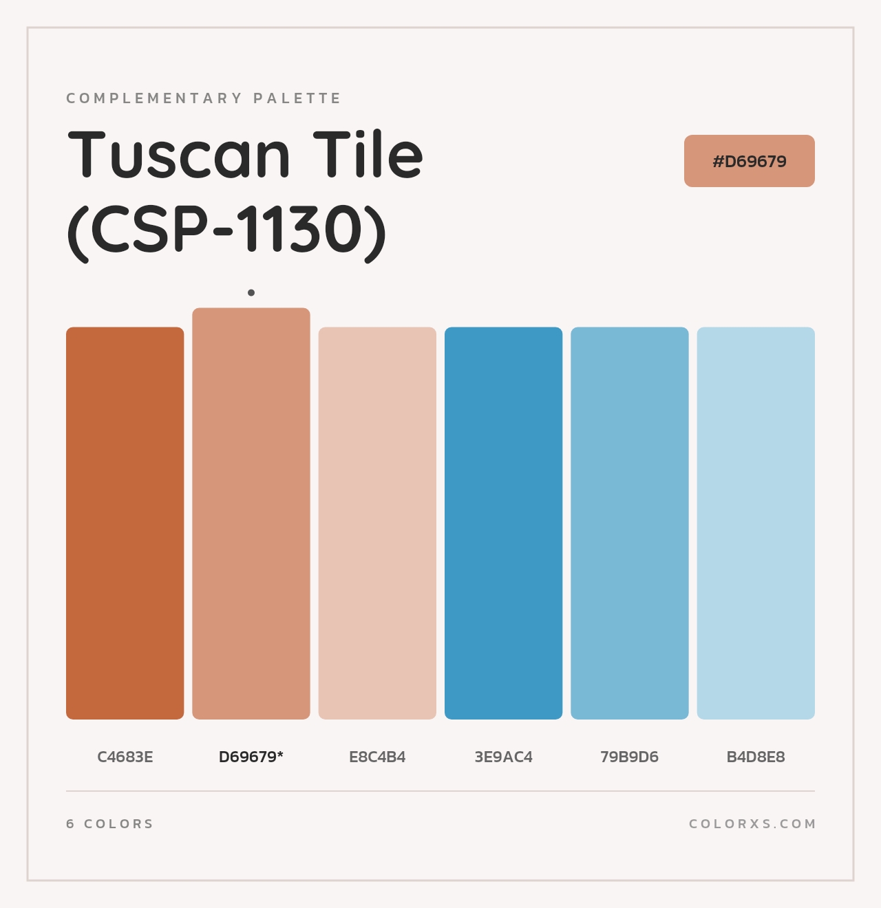 Tuscan Tile (CSP-1130) - Complementary Color Palette