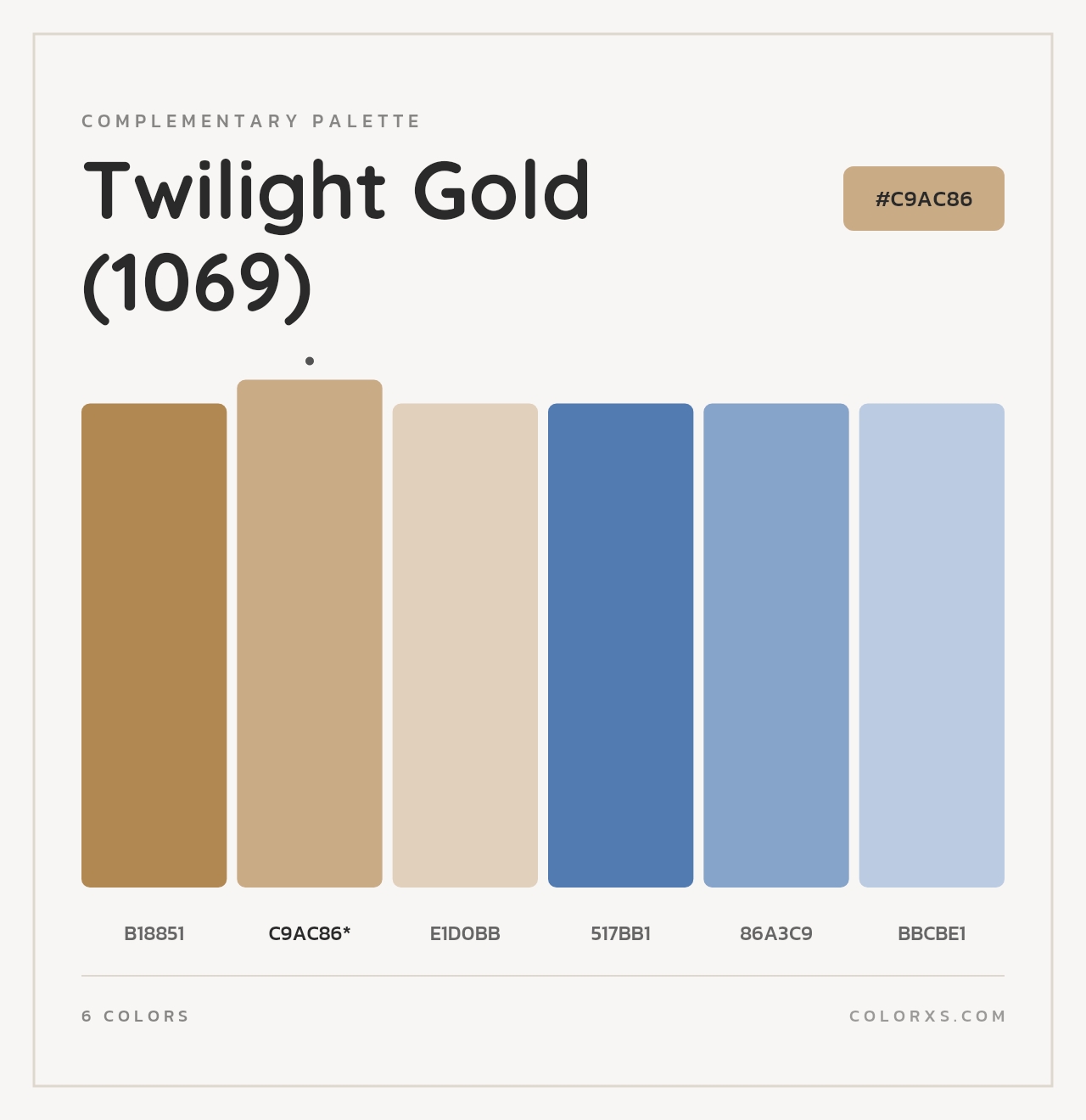 Twilight Gold (1069) - Complementary Color Palette