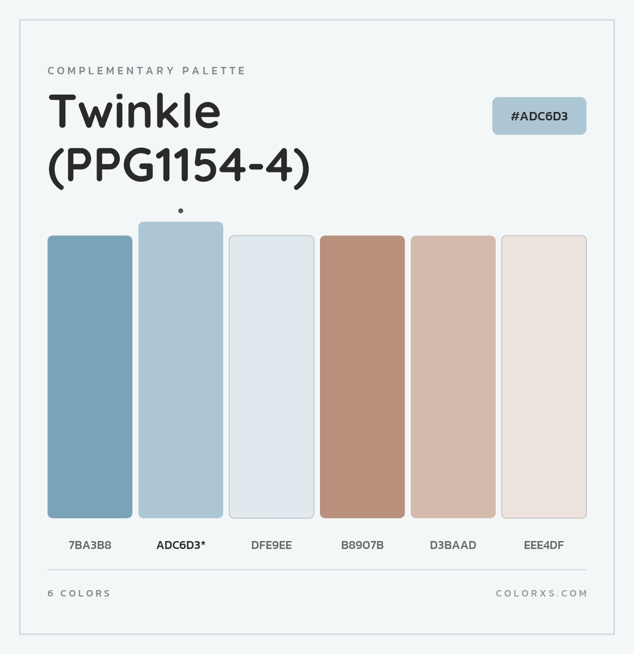 Twinkle (PPG1154-4) - Complementary Color Palette