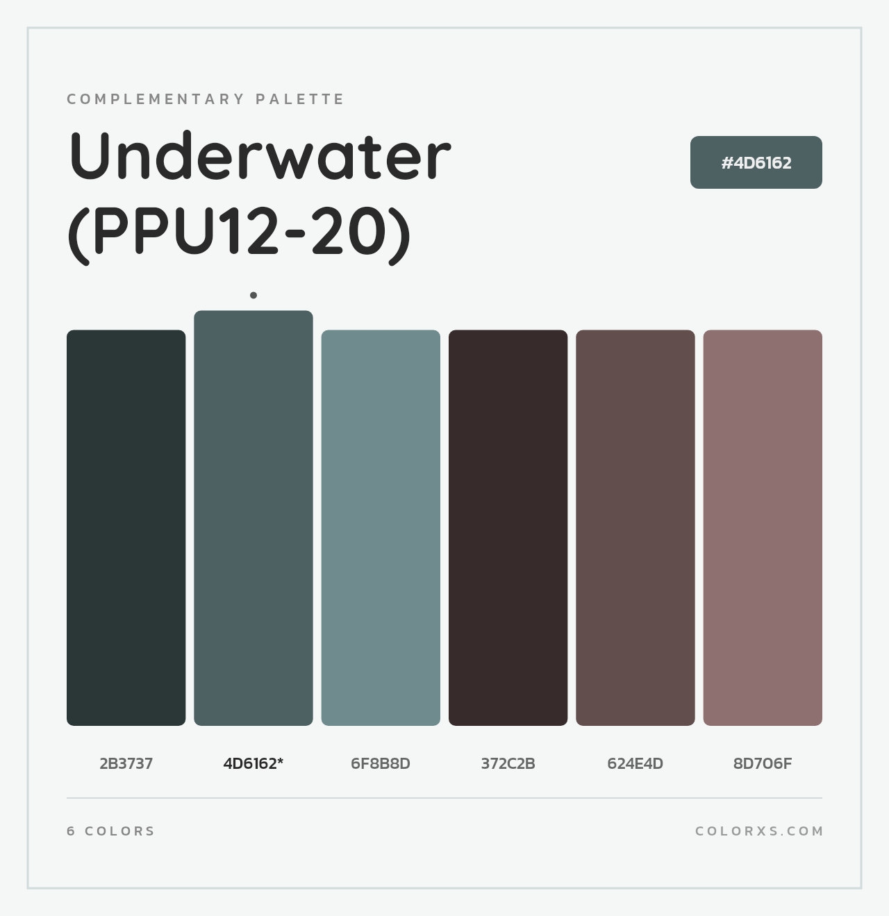 Underwater (PPU12-20) - Complementary Color Palette