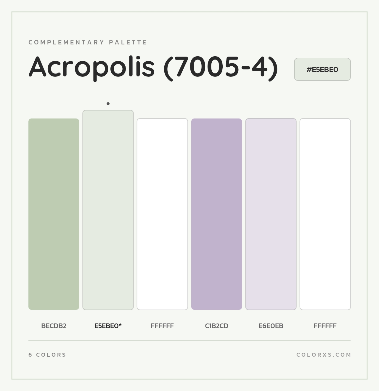 Acropolis (7005-4) - Complementary Color Palette