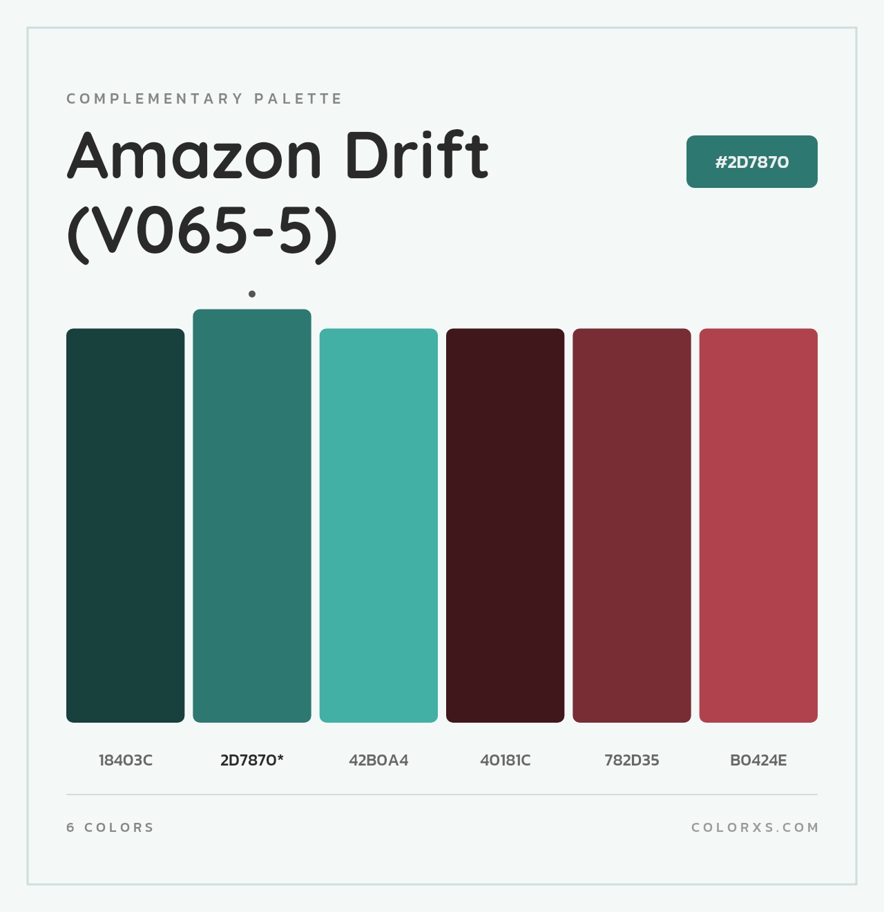 Amazon Drift (V065-5) - Complementary Color Palette