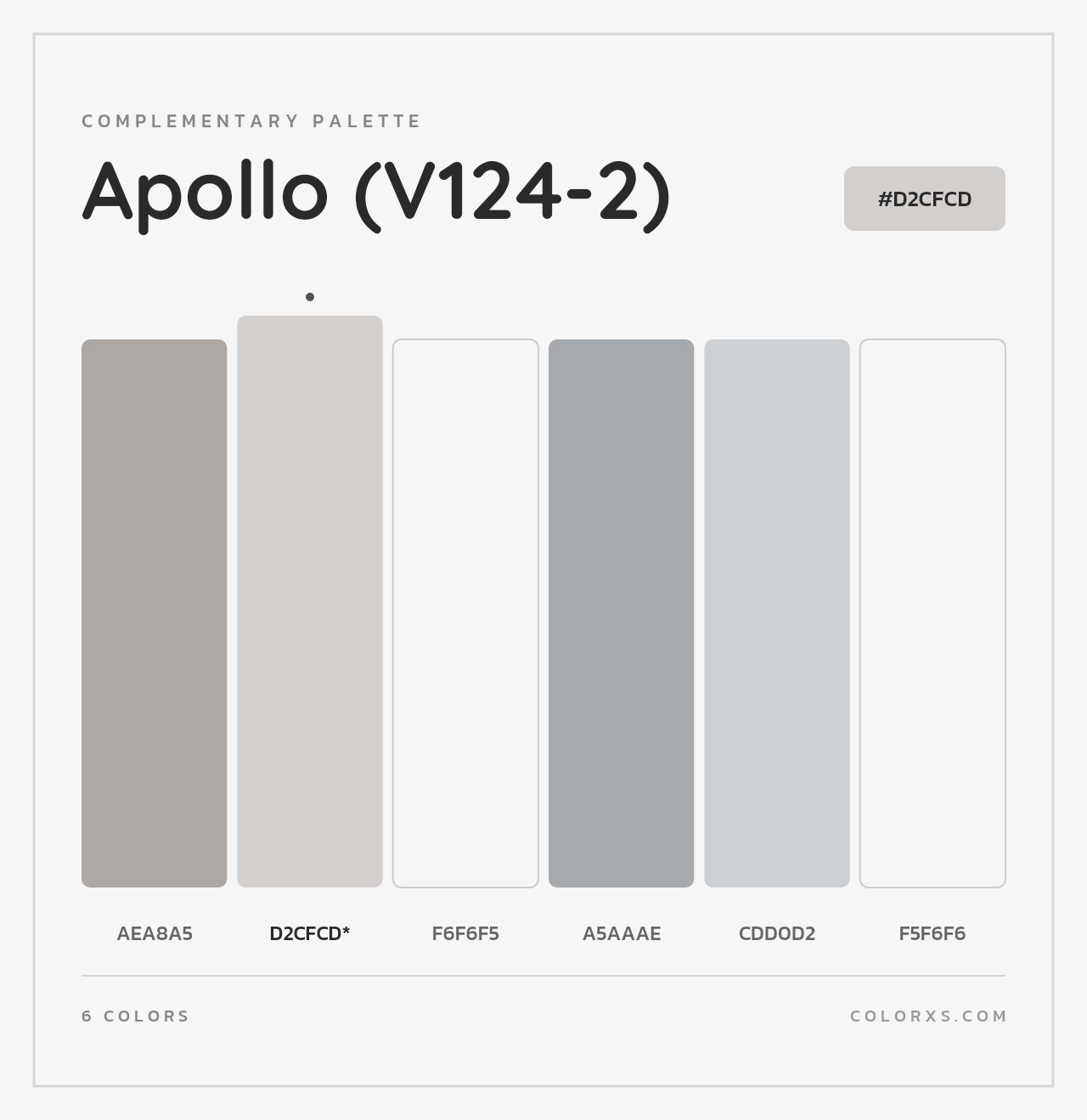 Apollo (V124-2) - Complementary Color Palette