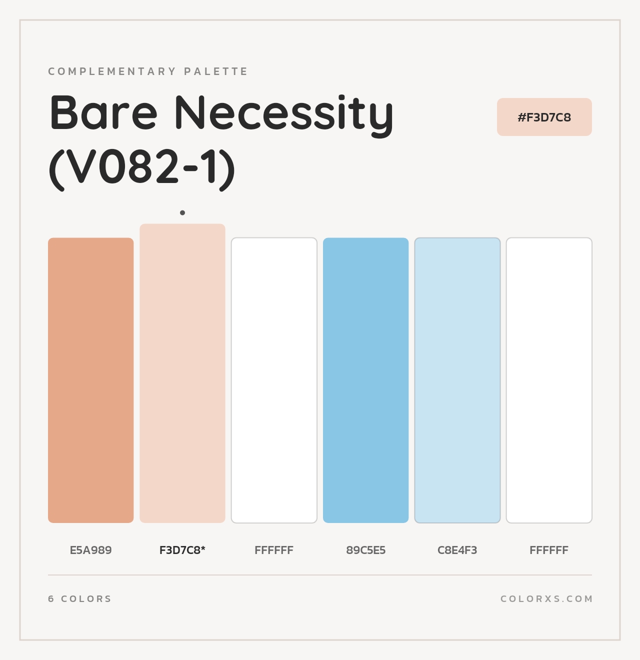 Bare Necessity (V082-1) - Complementary Color Palette