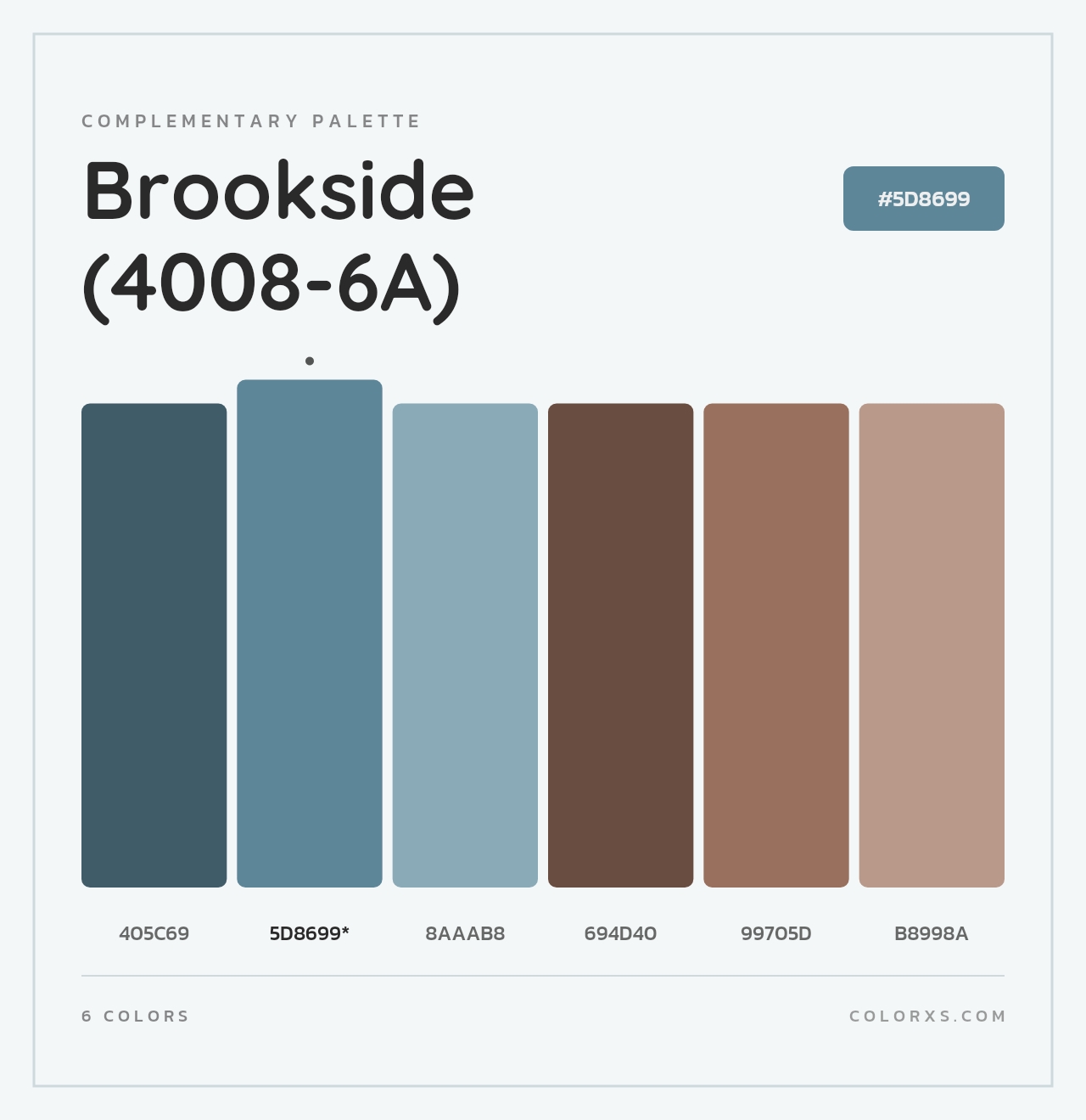 Brookside (4008-6A) - Complementary Color Palette