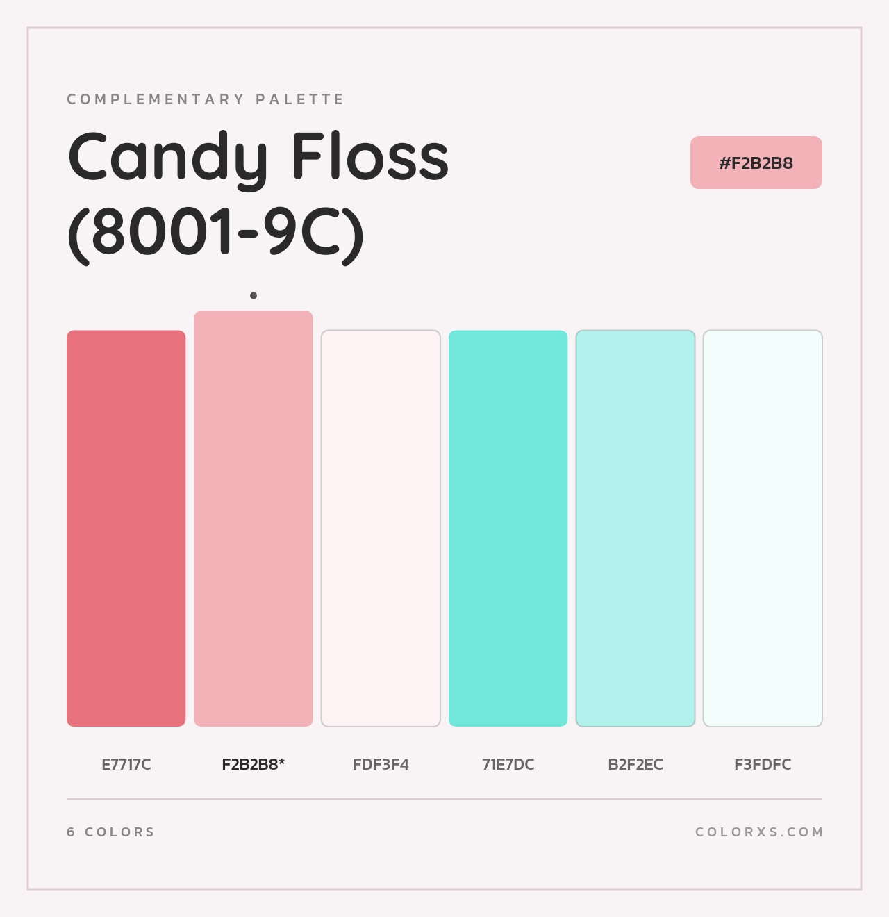 Candy Floss (8001-9C) - Complementary Color Palette