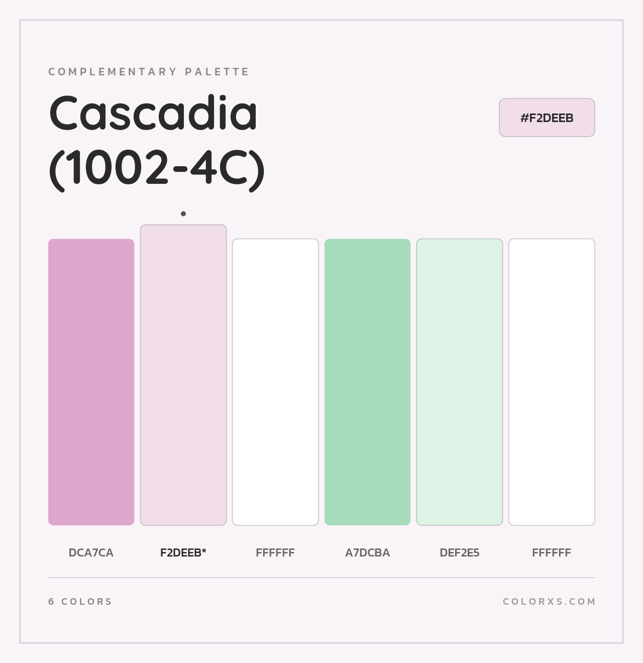 Cascadia (1002-4C) - Complementary Color Palette