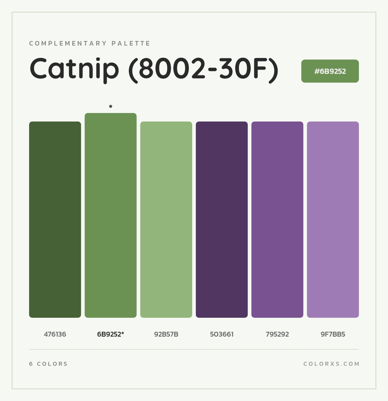 Catnip (8002-30F) - Complementary Color Palette