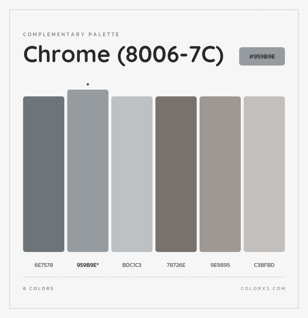 Chrome (8006-7C) - Complementary Color Palette