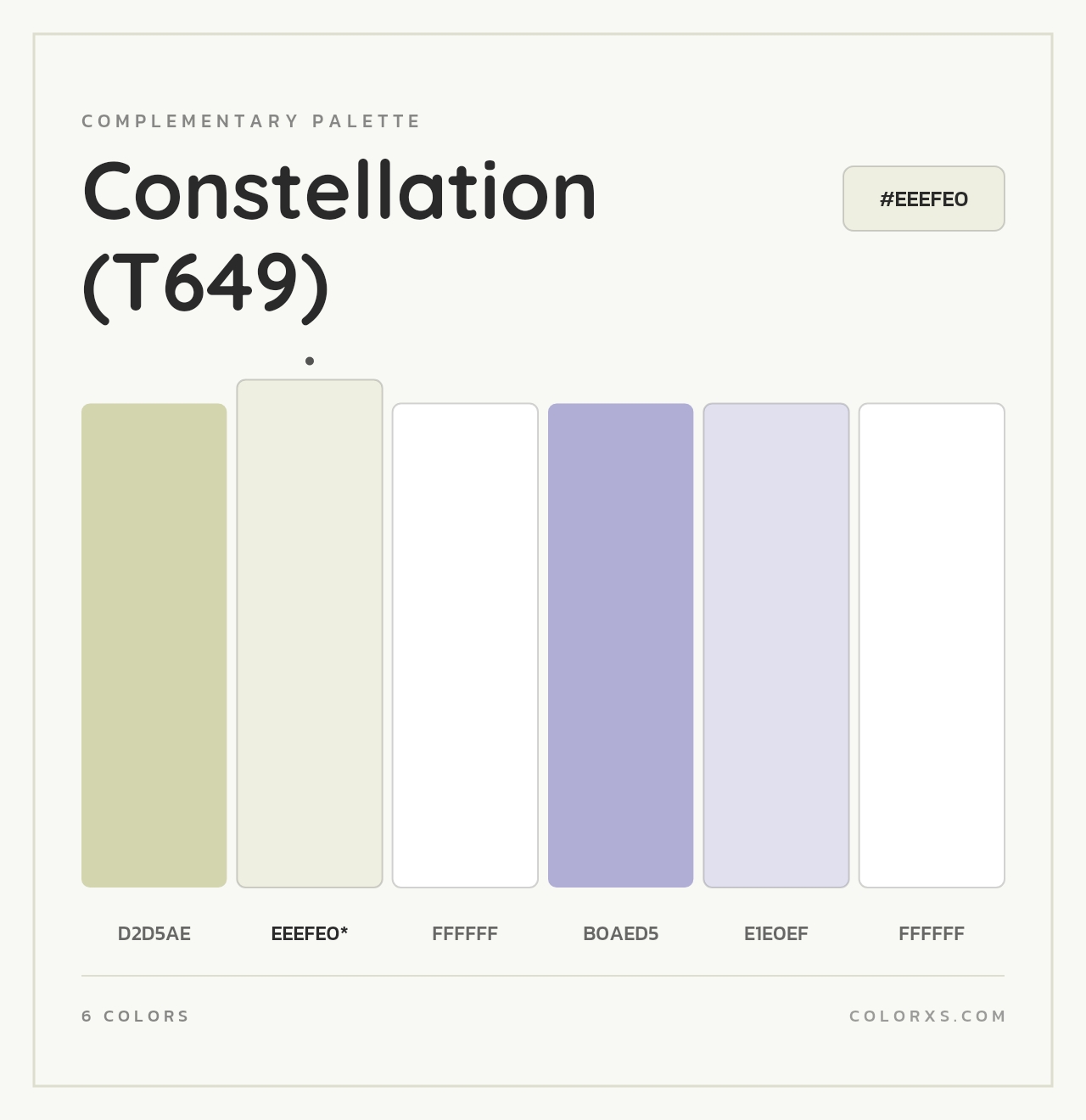 Constellation (T649) - Complementary Color Palette