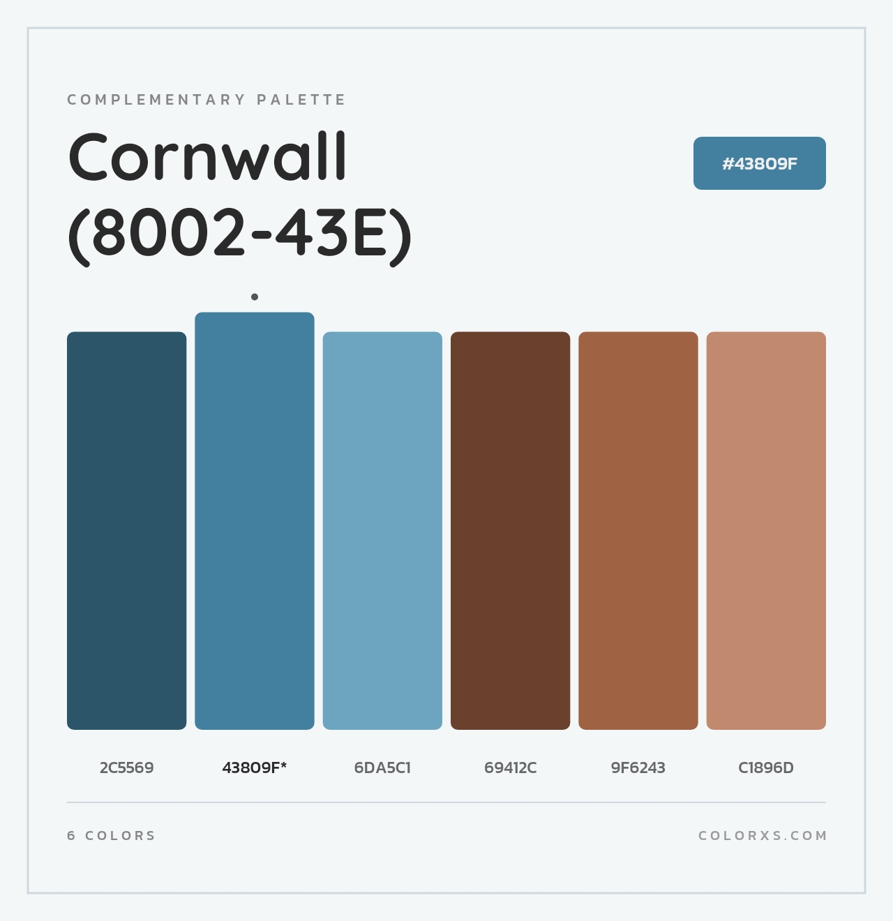 Cornwall (8002-43E) - Complementary Color Palette