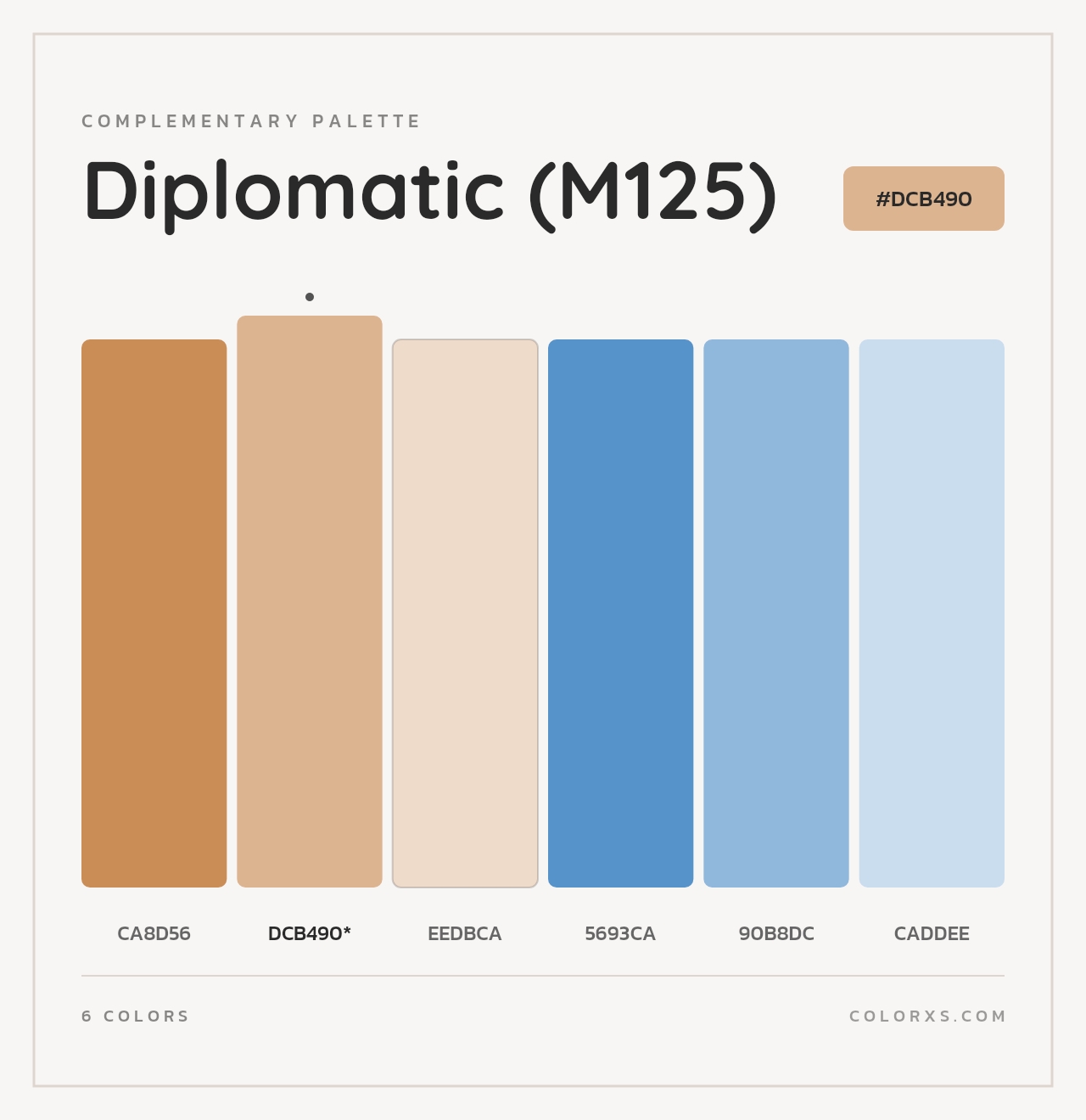 Diplomatic (M125) - Complementary Color Palette