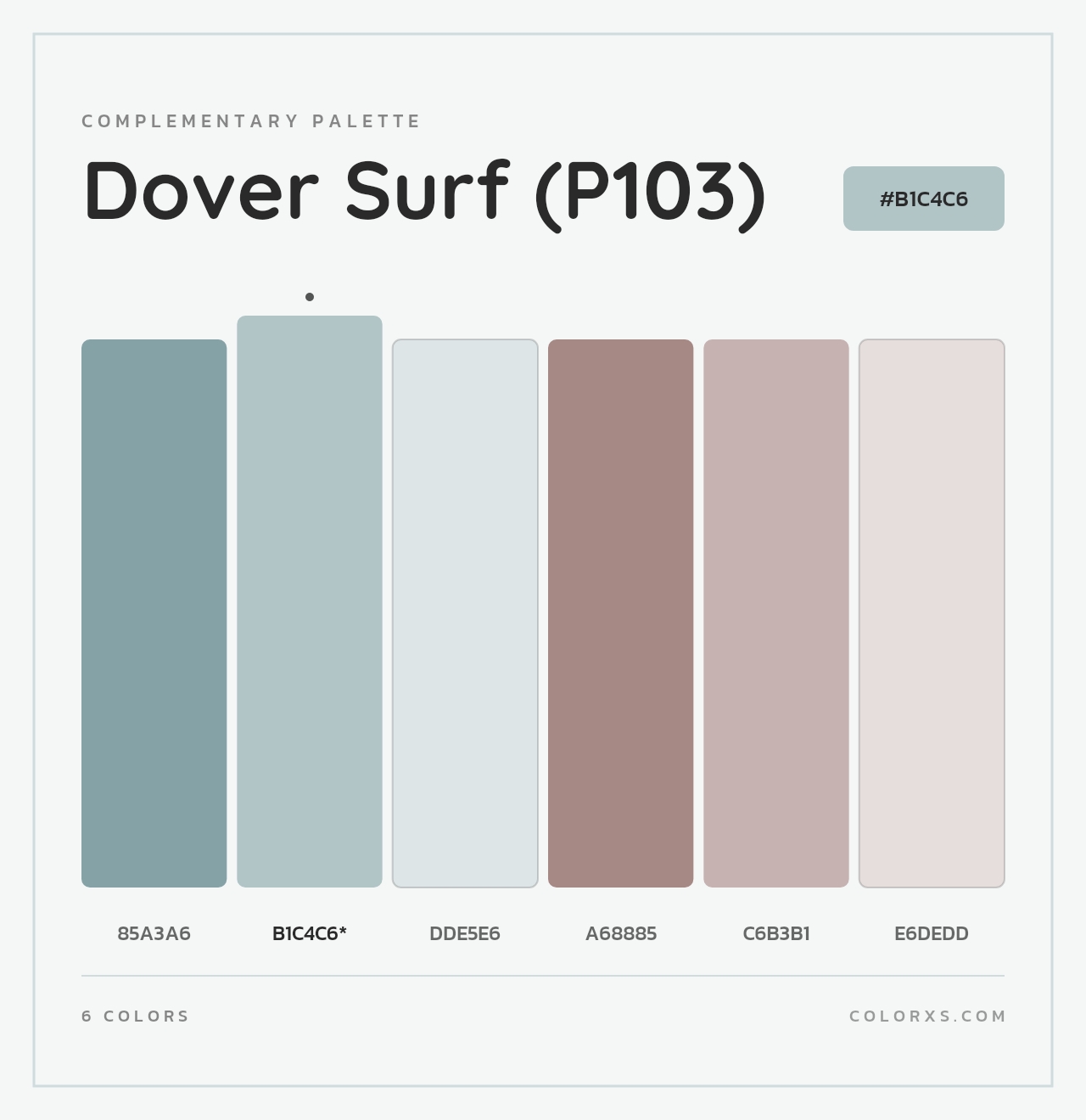 Dover Surf (P103) - Complementary Color Palette