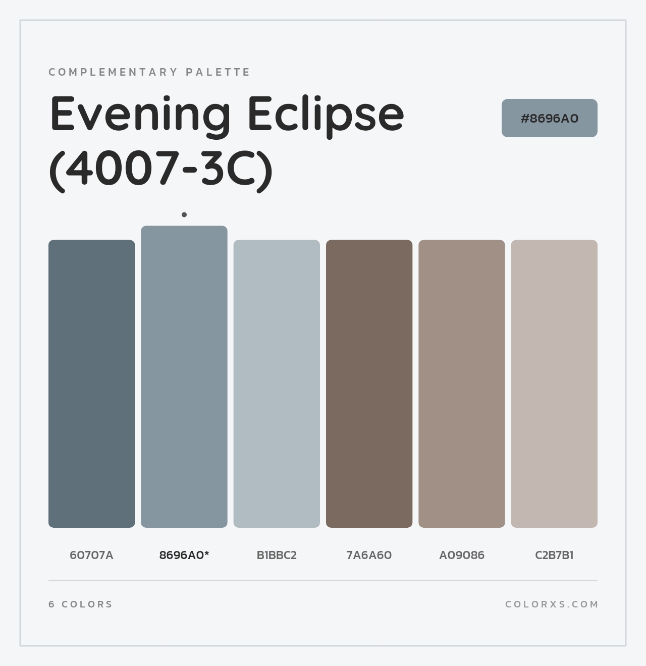 Evening Eclipse (4007-3C) - Complementary Color Palette