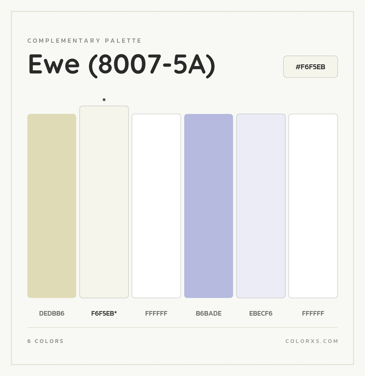 Ewe (8007-5A) - Complementary Color Palette