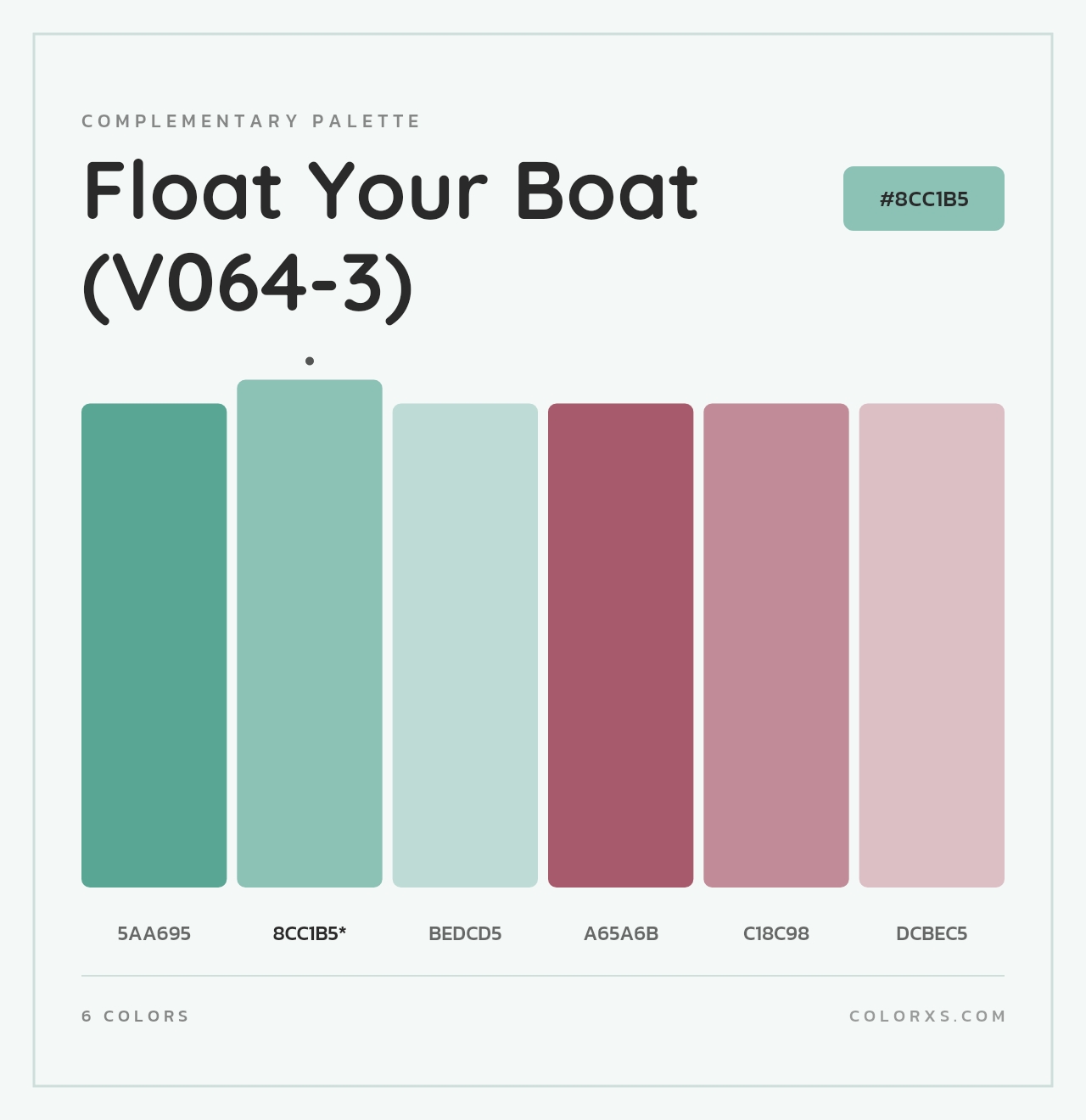 Float Your Boat (V064-3) - Complementary Color Palette