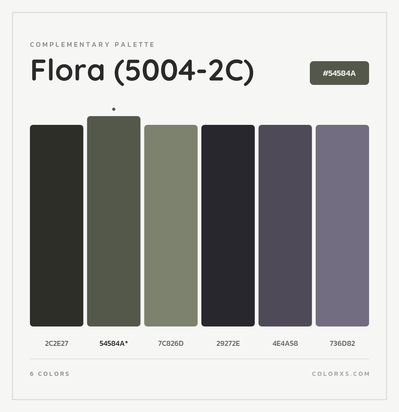 Flora (5004-2C) - Complementary Color Palette