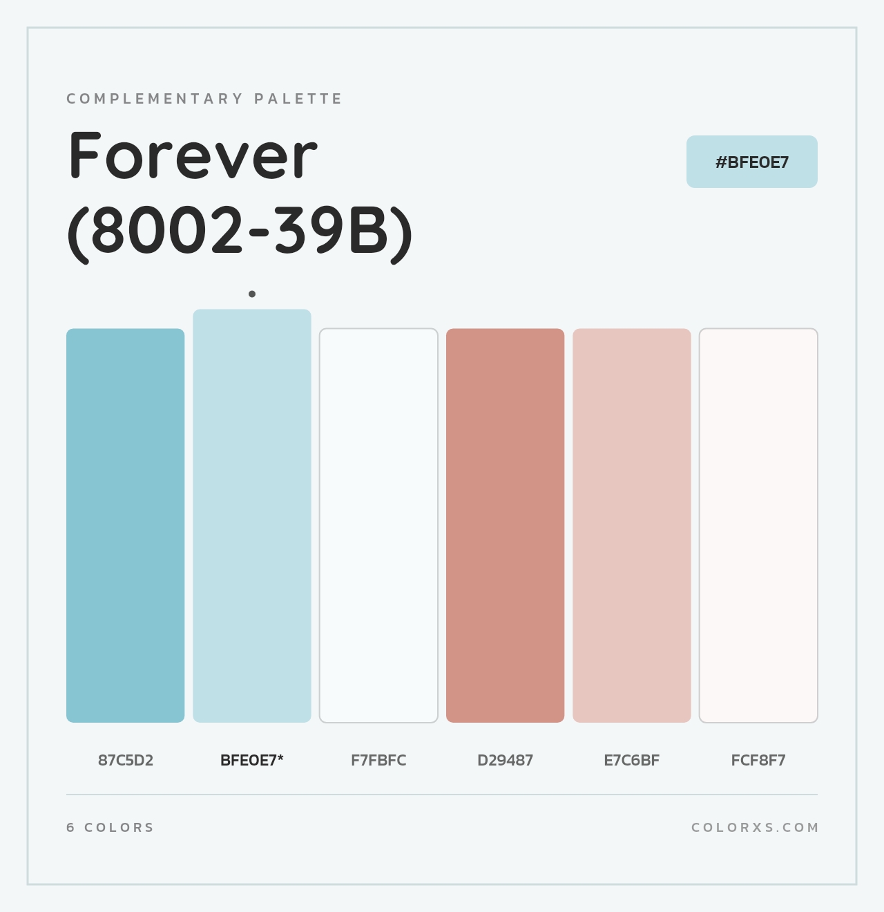 Forever (8002-39B) - Complementary Color Palette