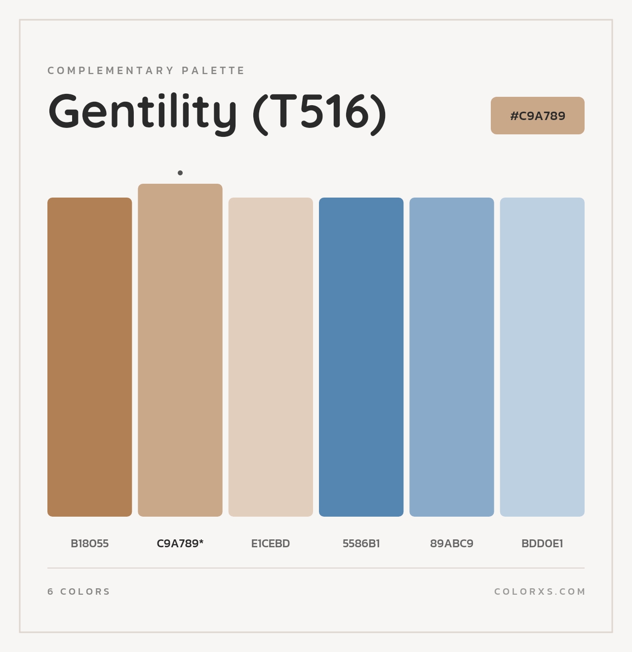 Gentility (T516) - Complementary Color Palette