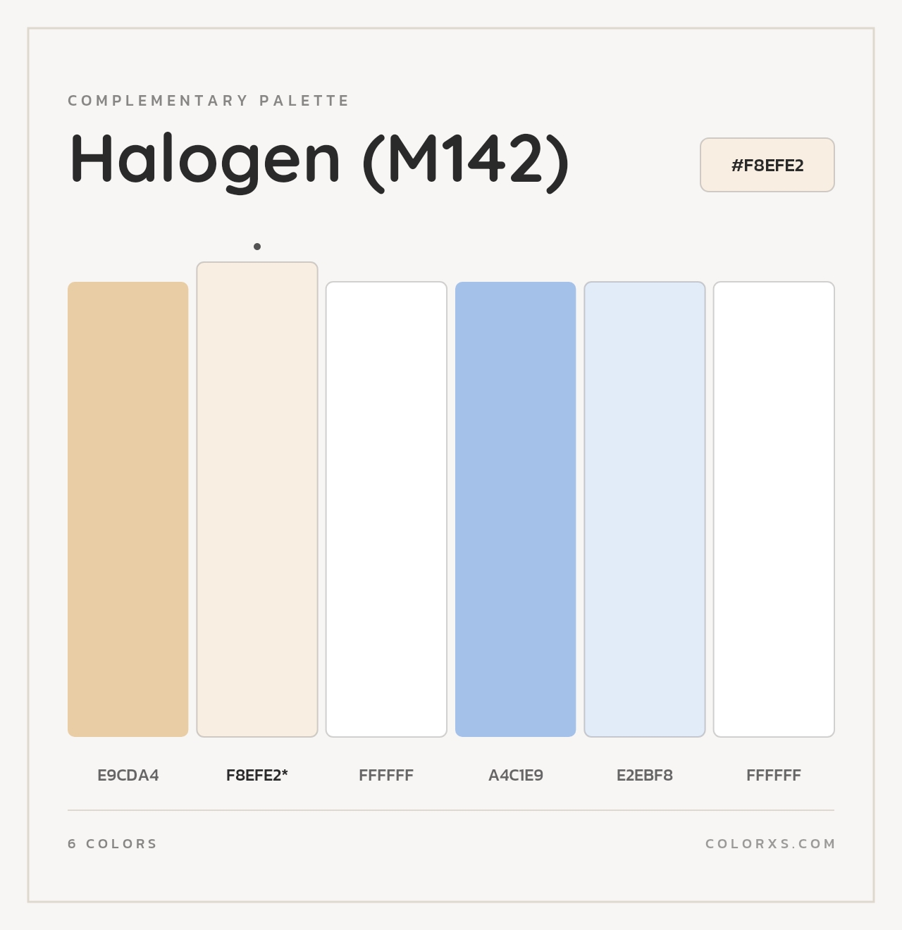 Halogen (M142) - Complementary Color Palette