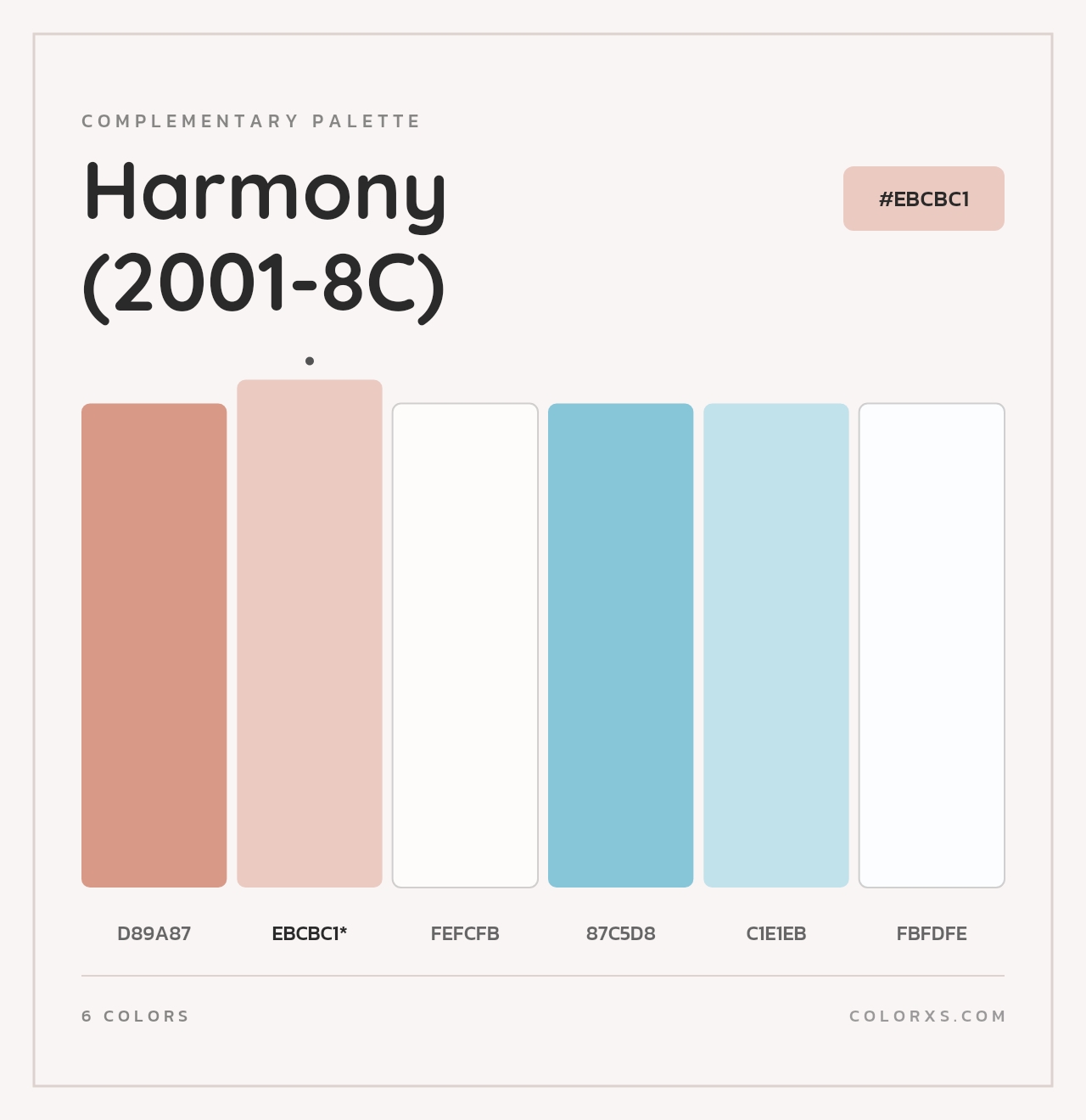 Harmony (2001-8C) - Complementary Color Palette