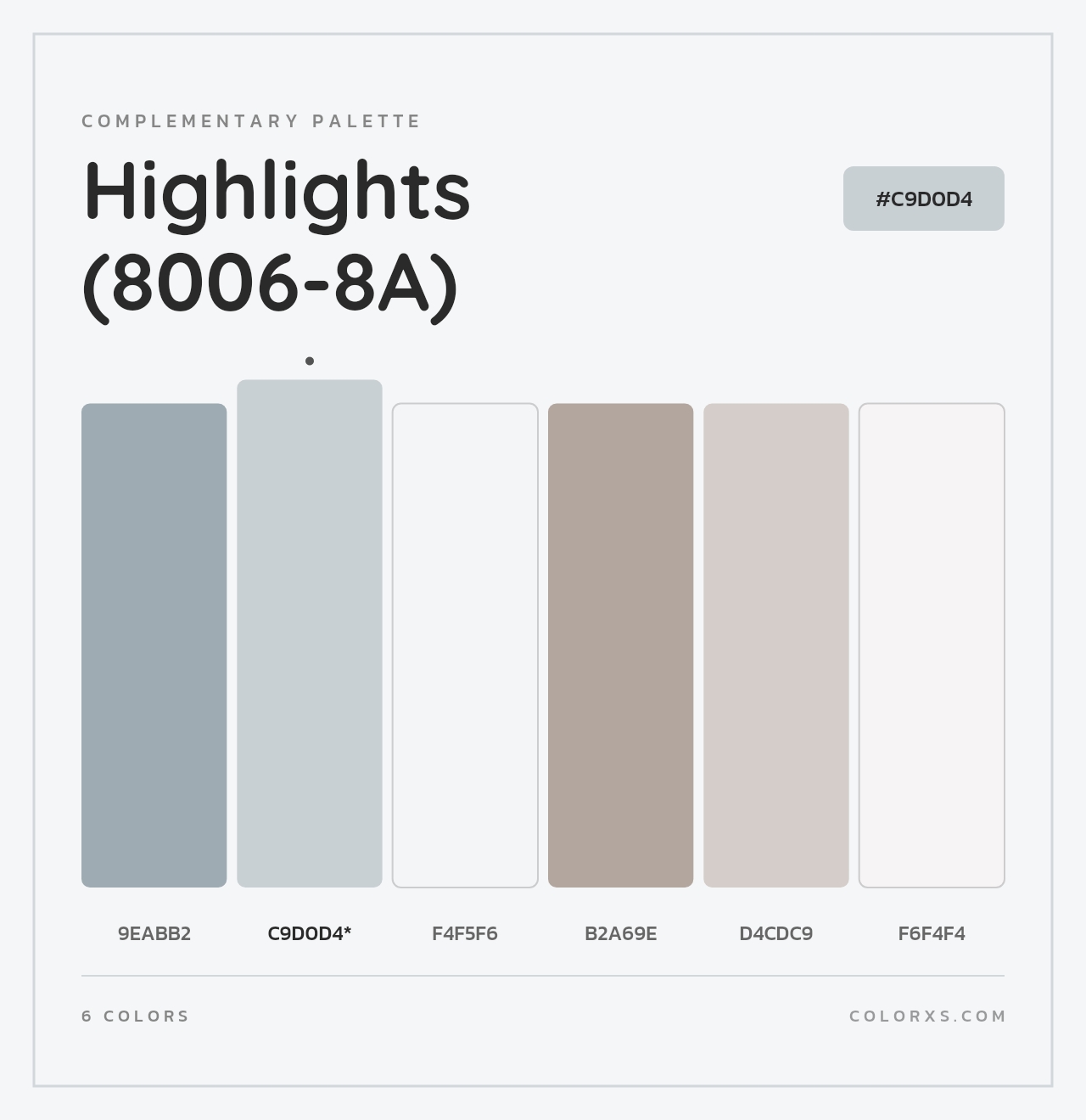 Highlights (8006-8A) - Complementary Color Palette