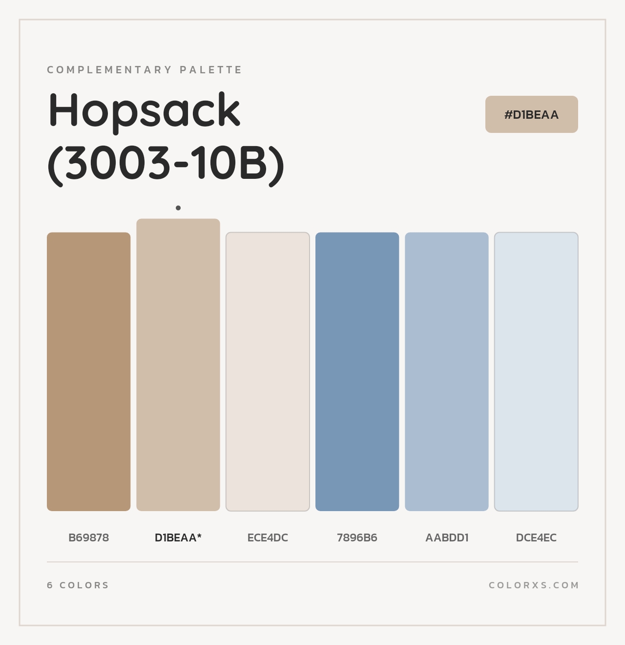 Hopsack (3003-10B) - Complementary Color Palette