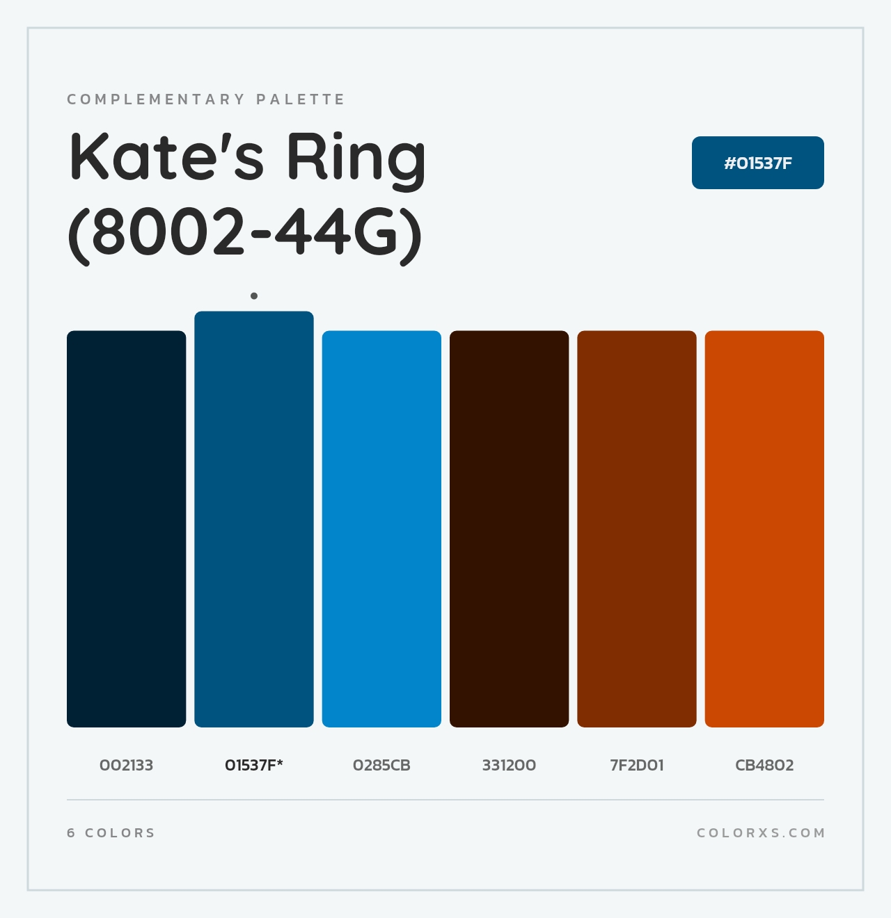 Kate's Ring (8002-44G) - Complementary Color Palette