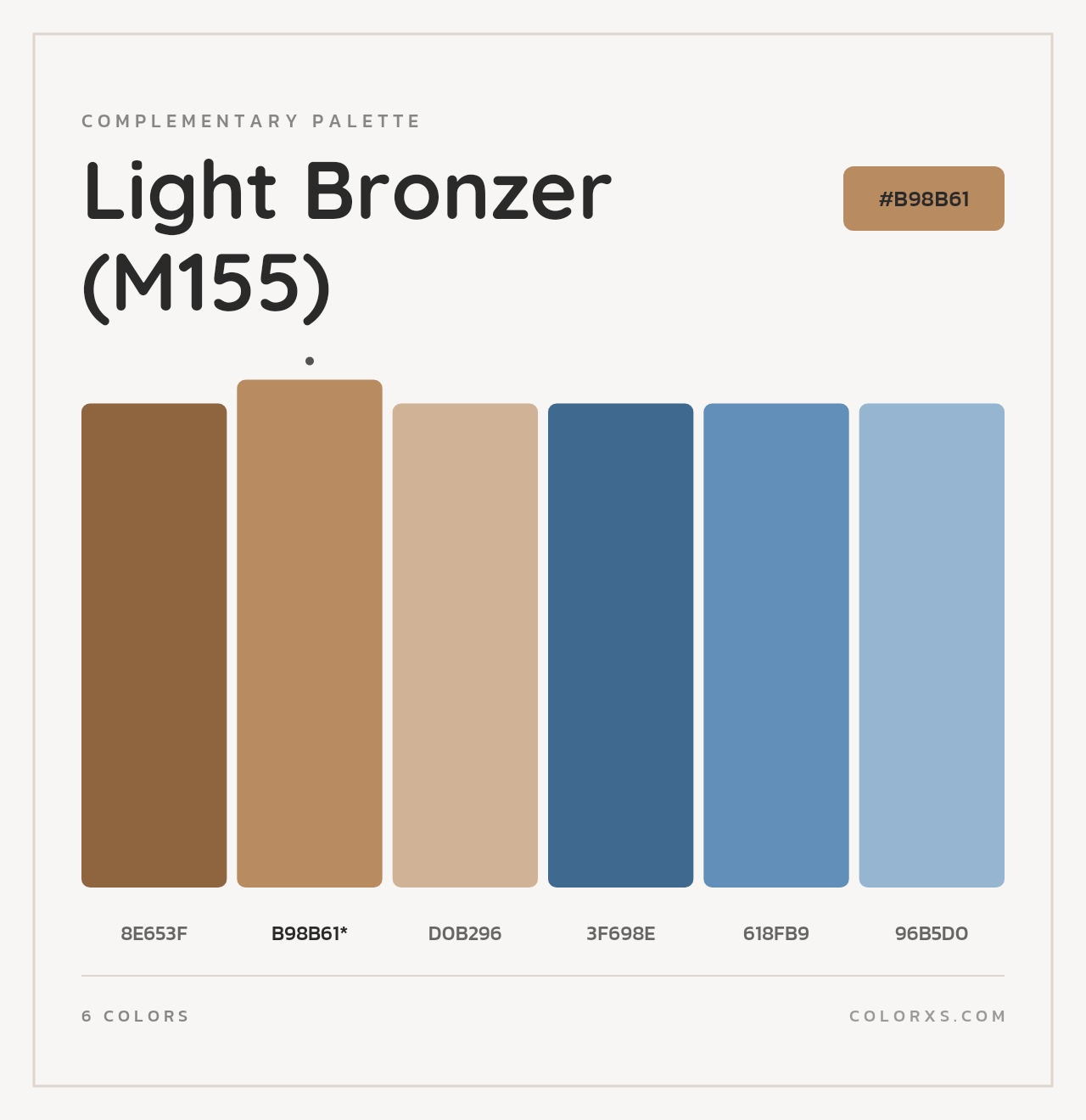 Light Bronzer (M155) - Complementary Color Palette