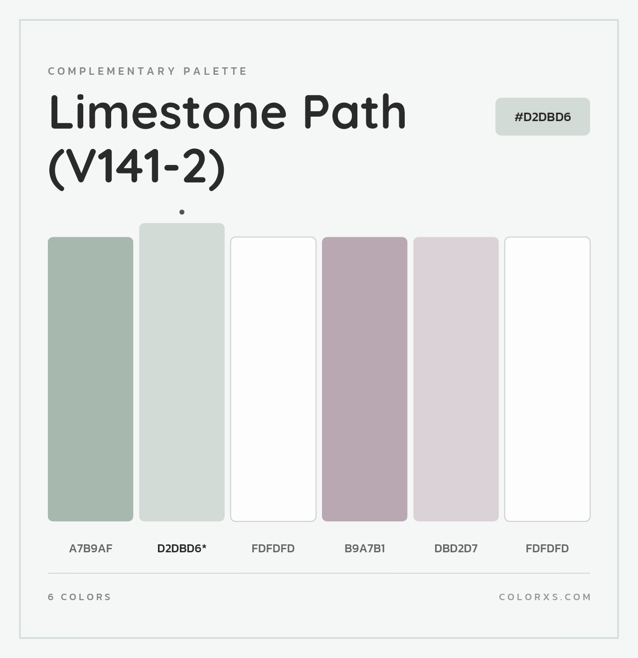 Limestone Path (V141-2) - Complementary Color Palette