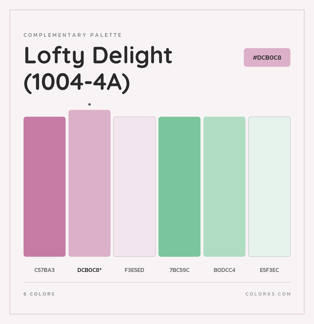 Lofty Delight (1004-4A) - Complementary Color Palette